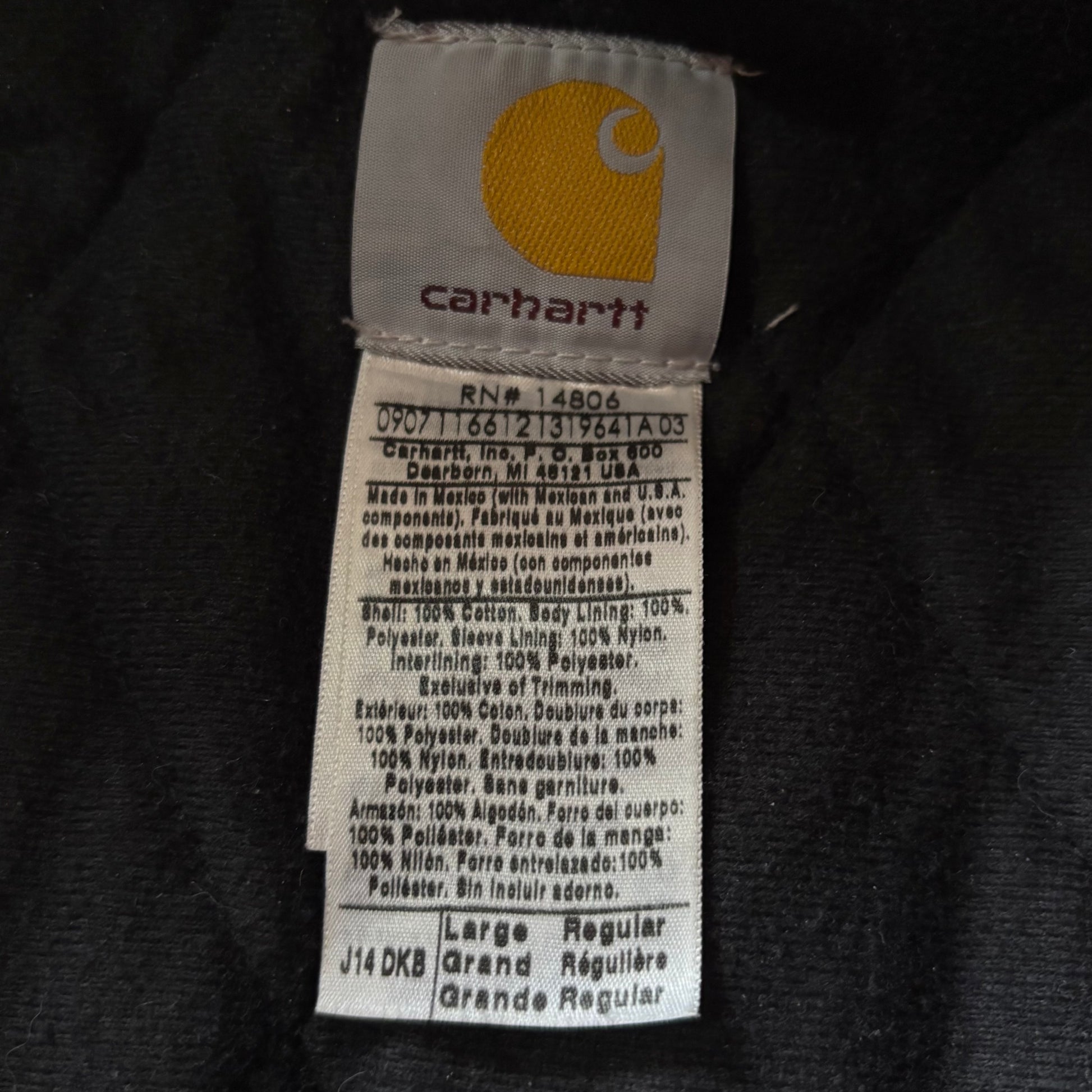 (L) VINTAGE CARHARTT SANTA FE JACKET J14 DKB