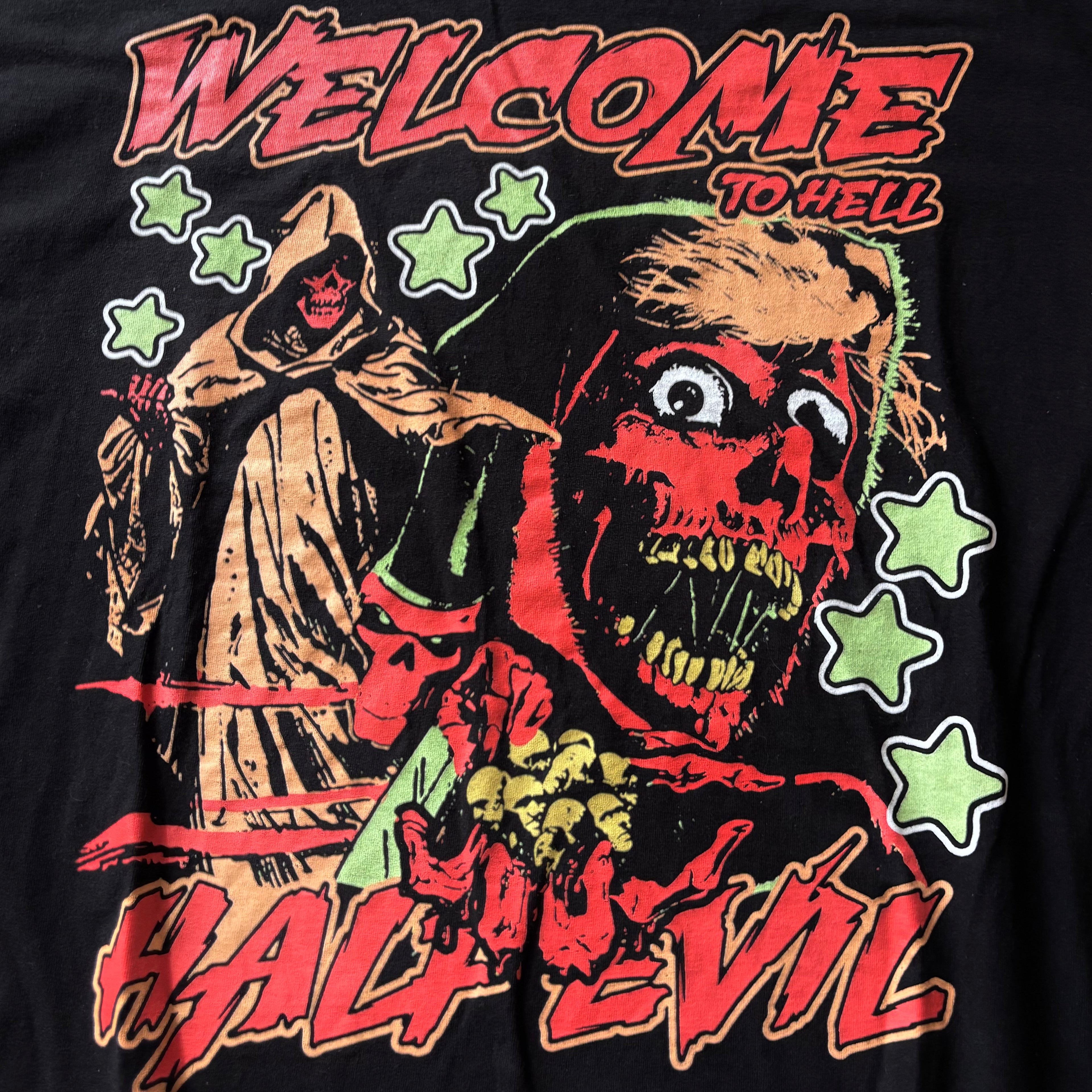 (L OVERSIZED) 333 HALF EVIL TEE