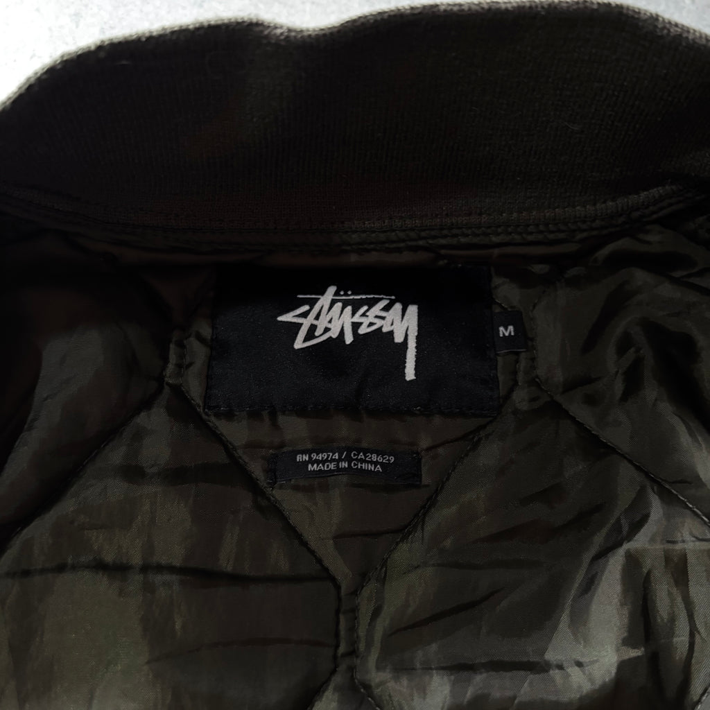 (M FIT L) STUSSY RARE MILITARY BOMBER JACKET