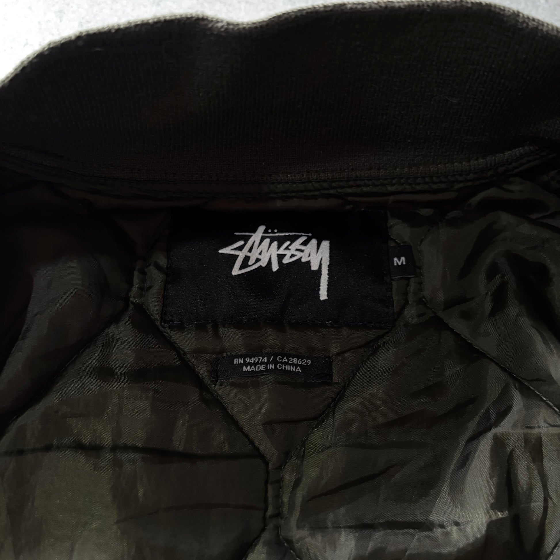 (M FIT L) STUSSY RARE MILITARY BOMBER JACKET