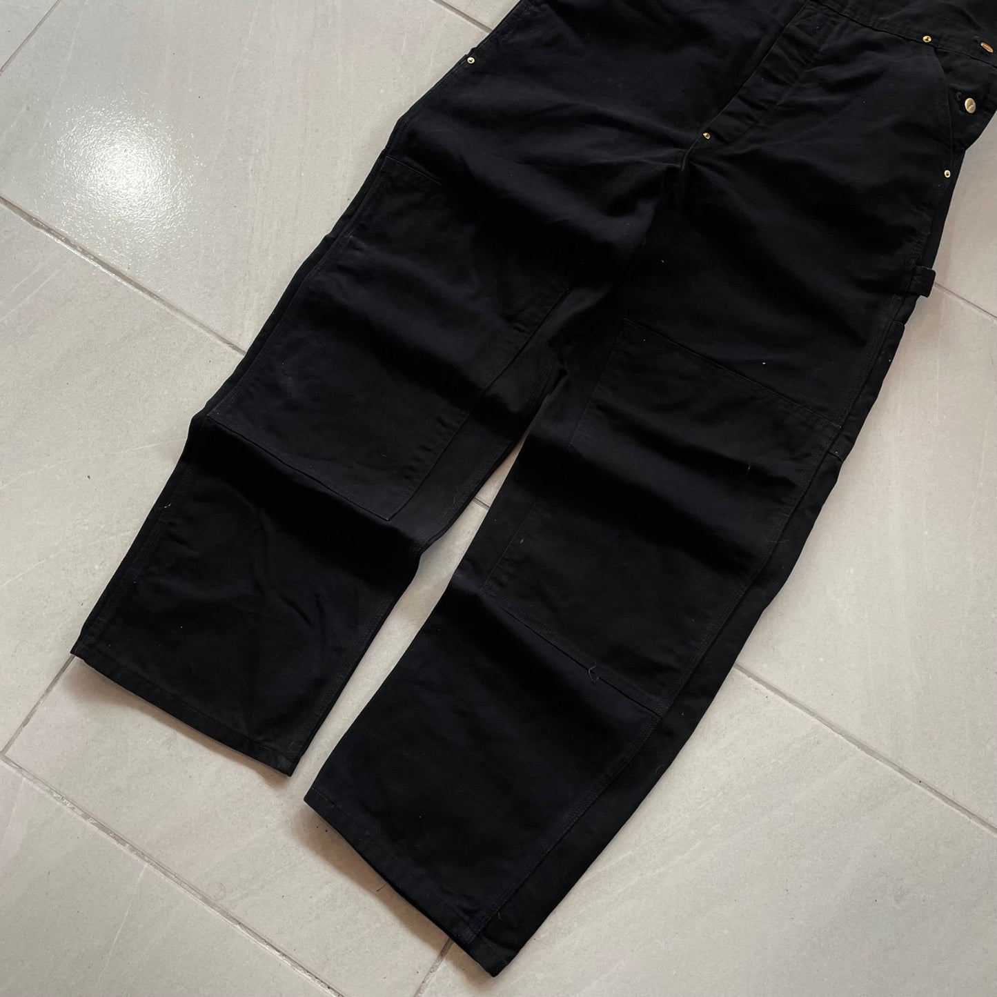 (32/32) CARHARTT OVEROL FULL BLACK DK - NEW