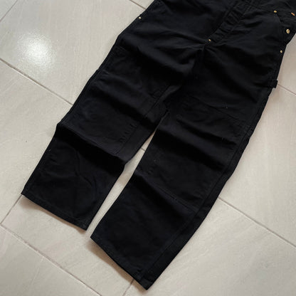 (32/32) CARHARTT OVEROL FULL BLACK DK - NEW