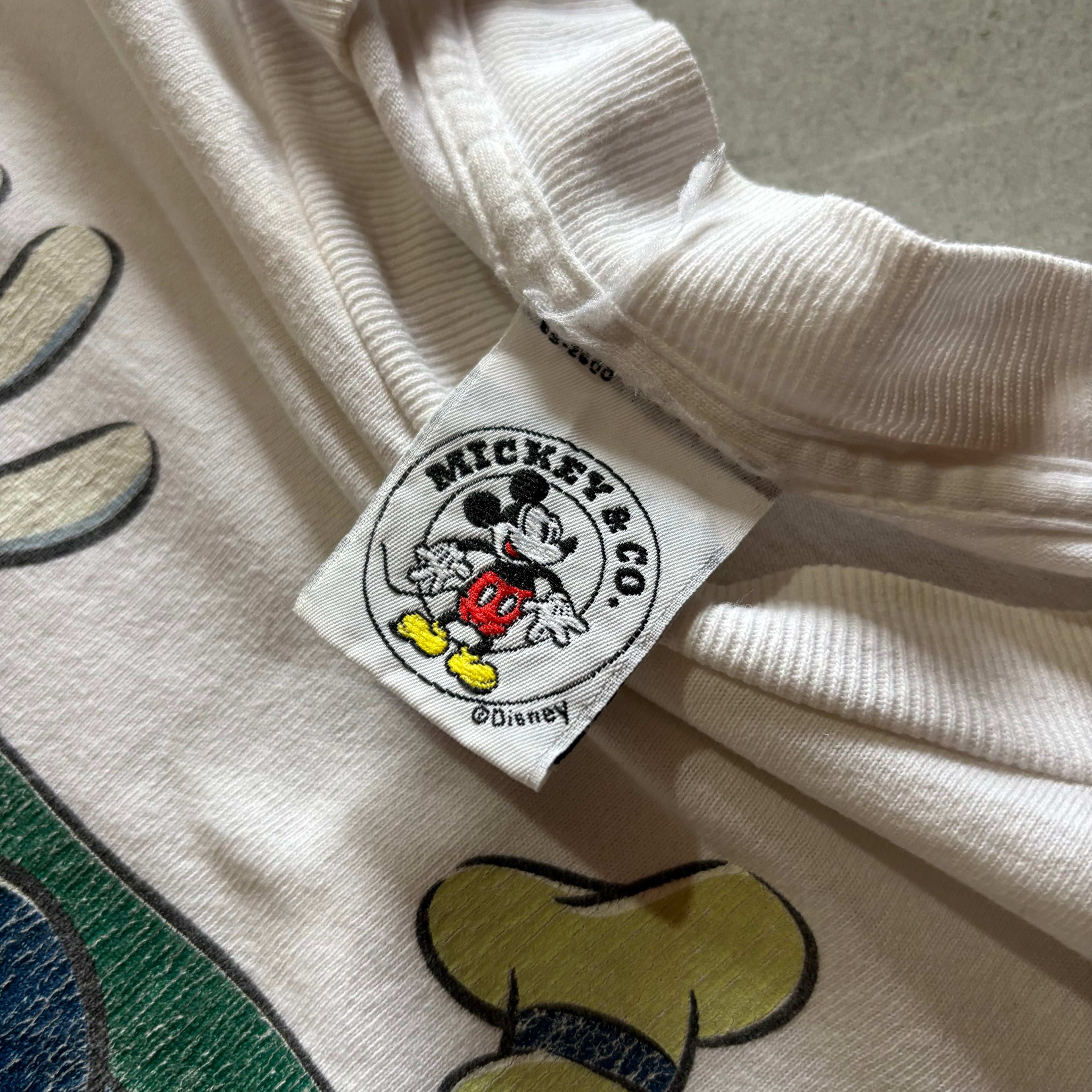 (Xl BOXY) VINTAGE MICKEY MOUSE CREW TEE
