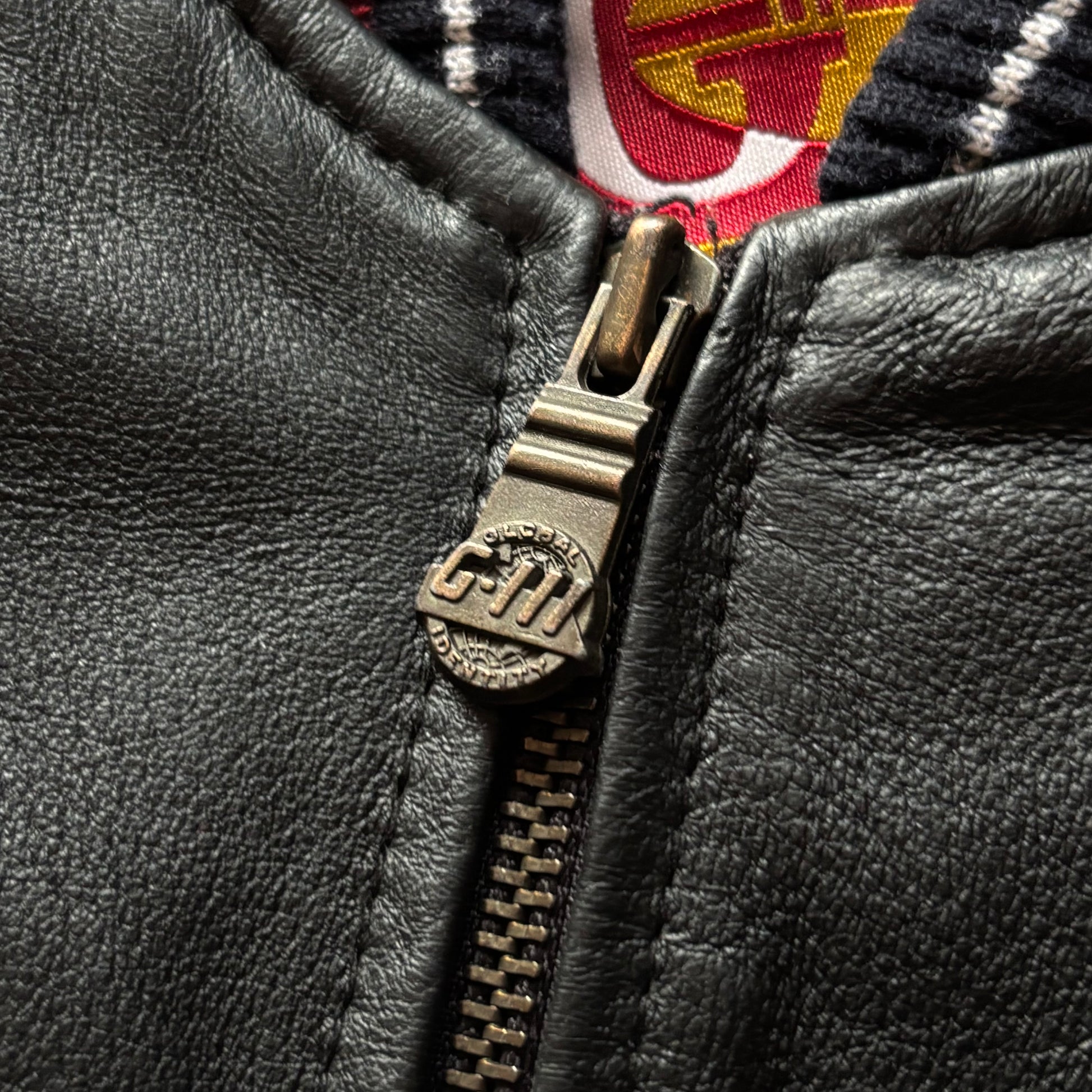 (L) VINTAGE 90's SAN FRANCISCO 49ERS LEATHER JACKET