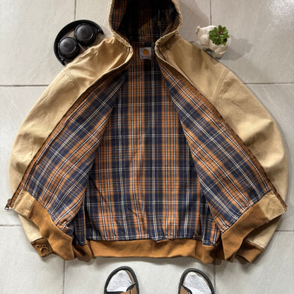 (Xl) VINTAGE CARHARTT ACTIVE JACKET J140 - DISTRESSED
