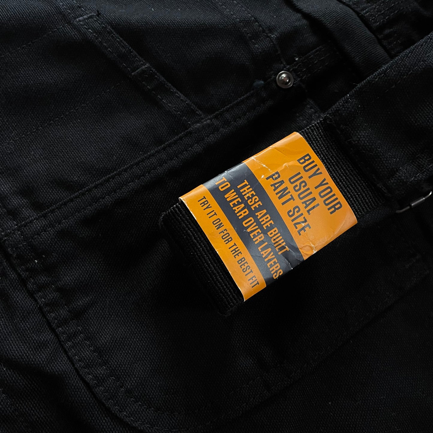 (L) Carhartt Overol Nuevo Full Black Sin Detalles