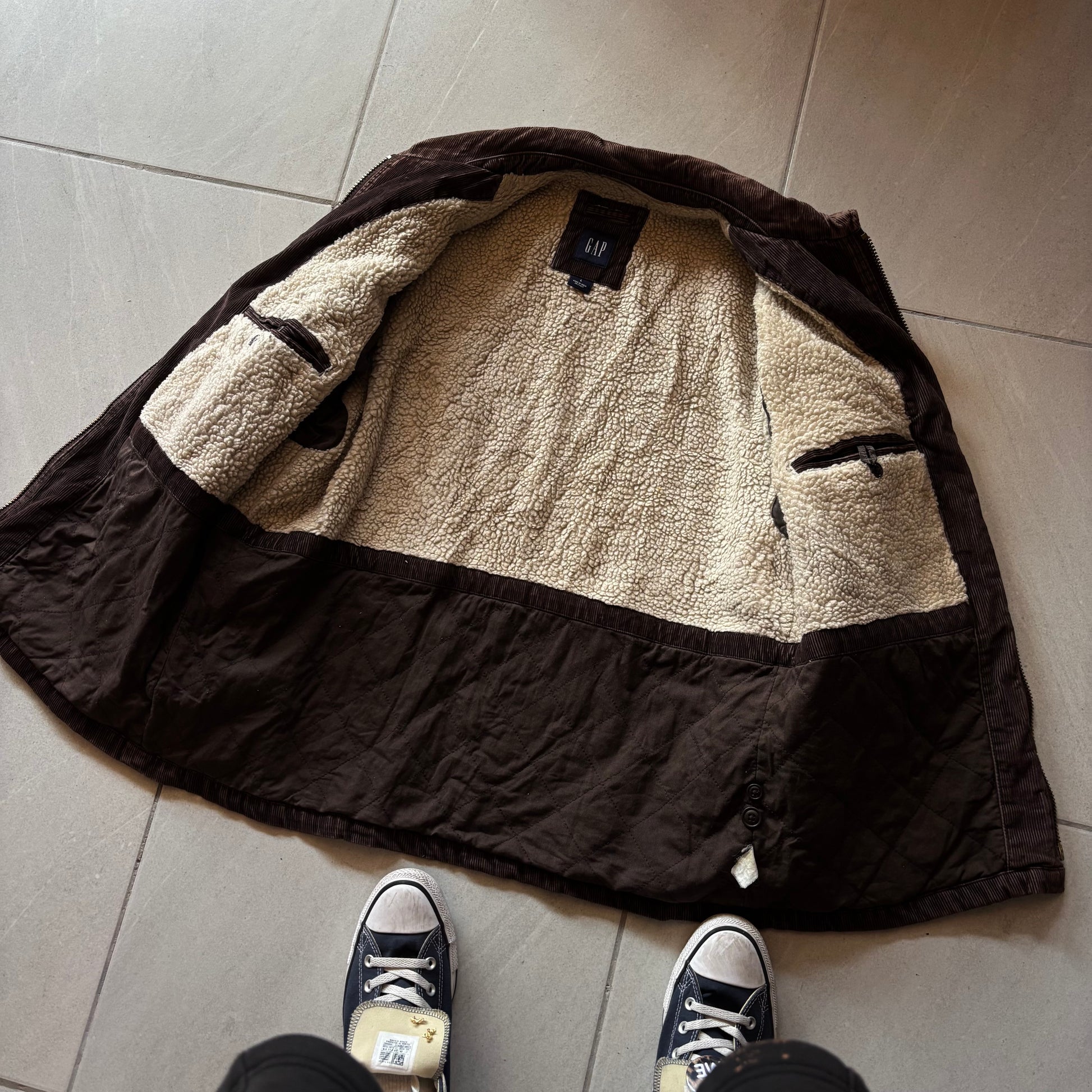 (L) VINTAGE GAP SHERPA JACKET