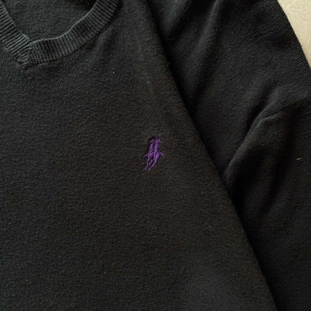 (M) SWEATER RALPH LAUREN BLACK - NEW