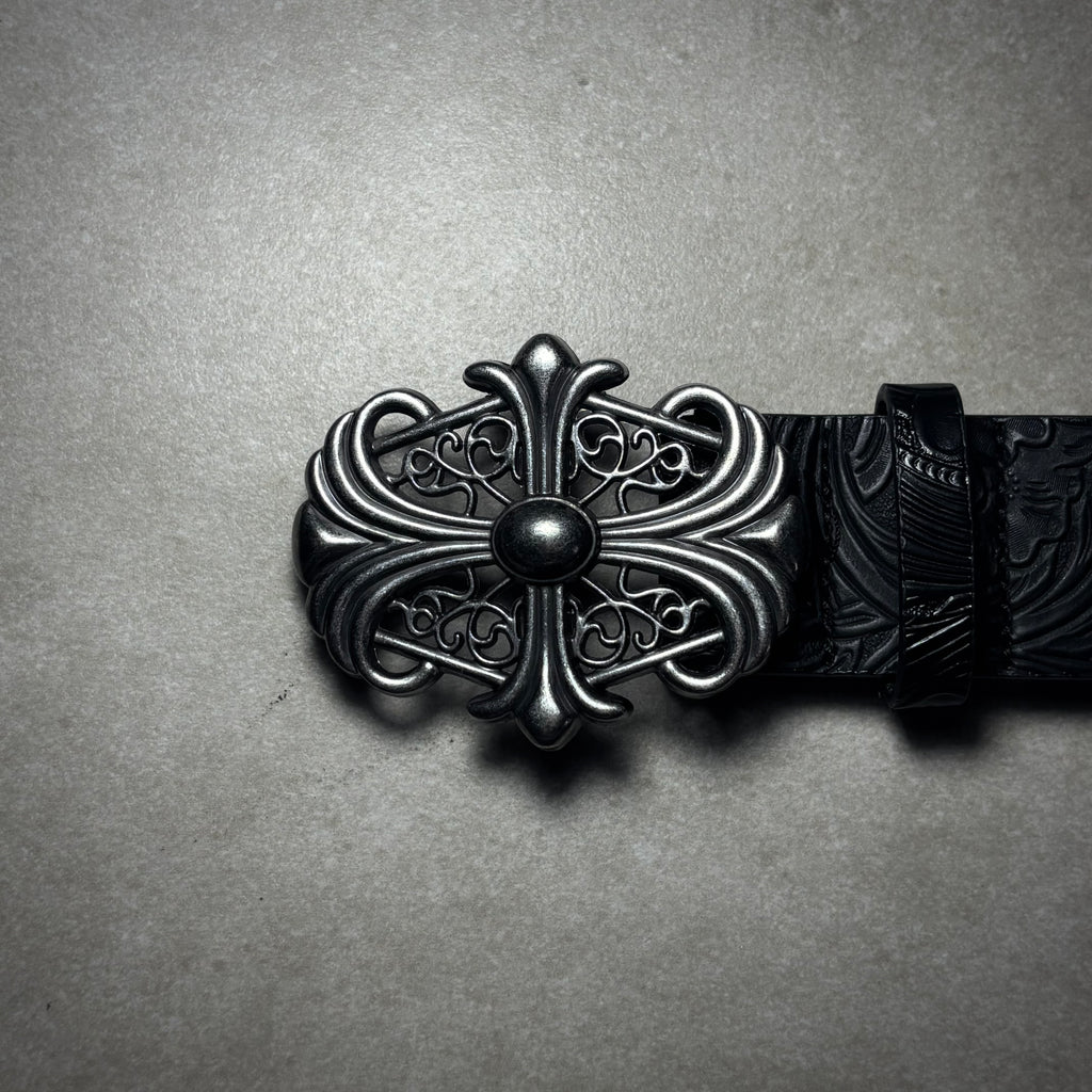 CHROME HEARTS LEATHER BELT