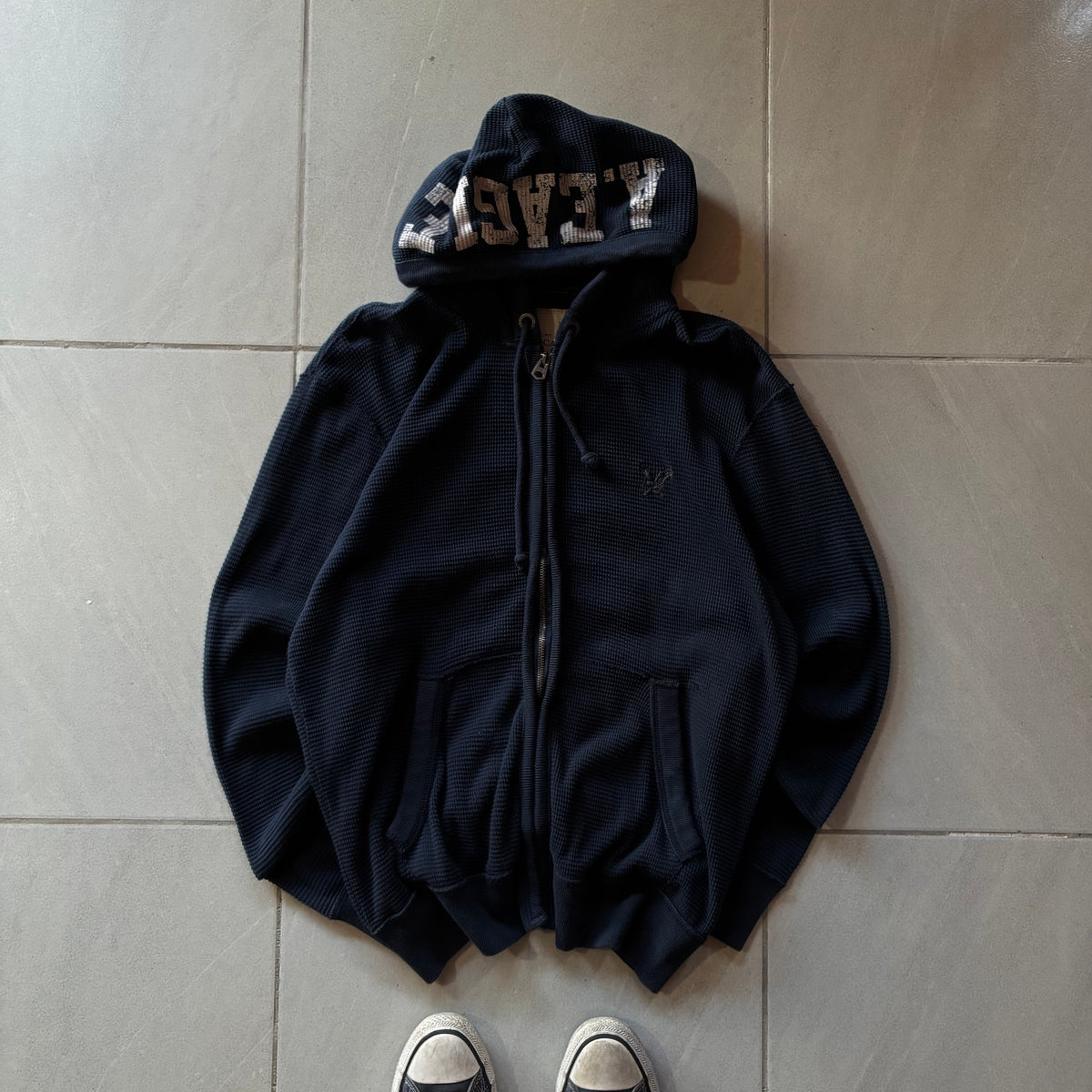 (L) AMERICAN EAGLE VINTAGE HOODIE ZIP UP