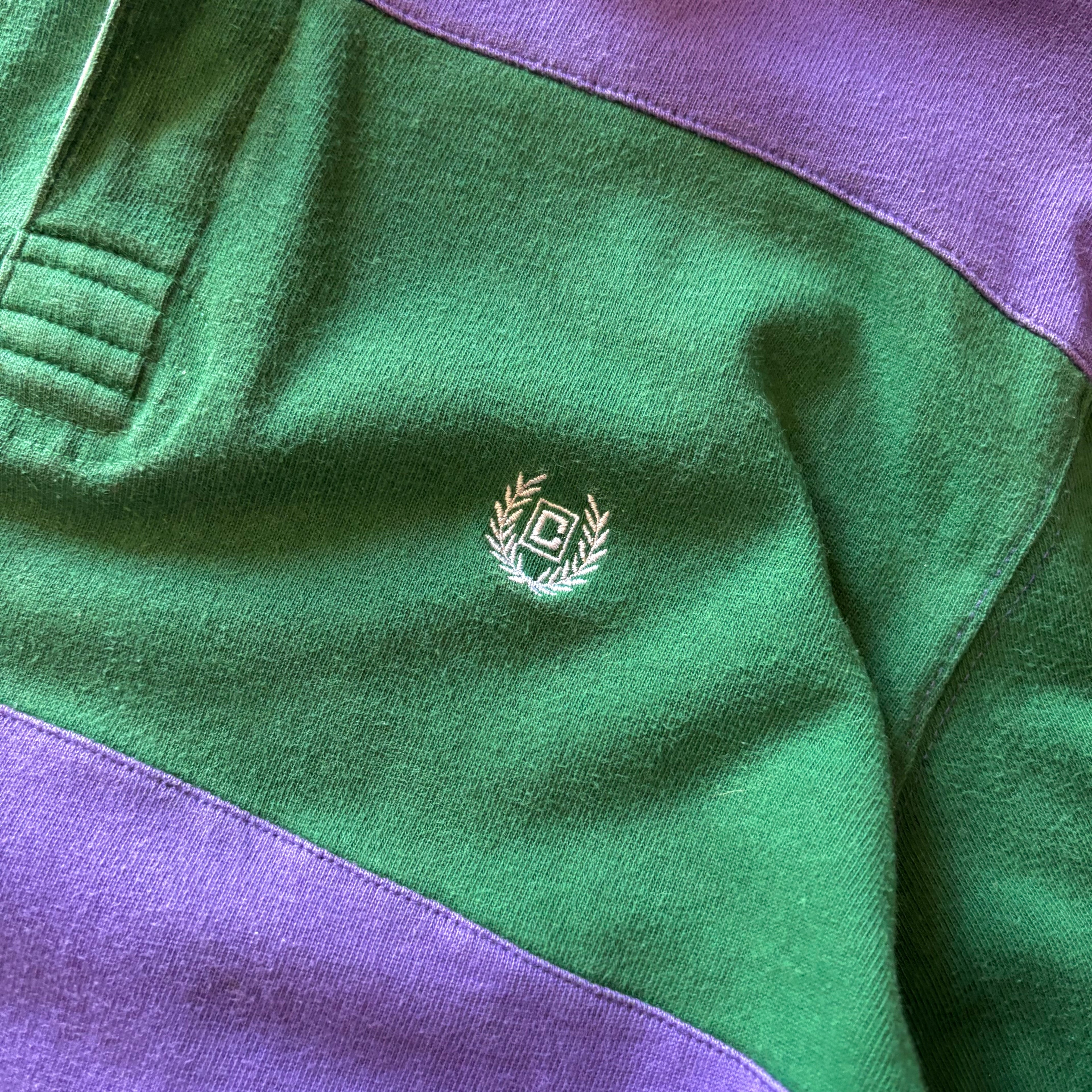 (L) CHAPS LONG SLEEVE BICOLOR