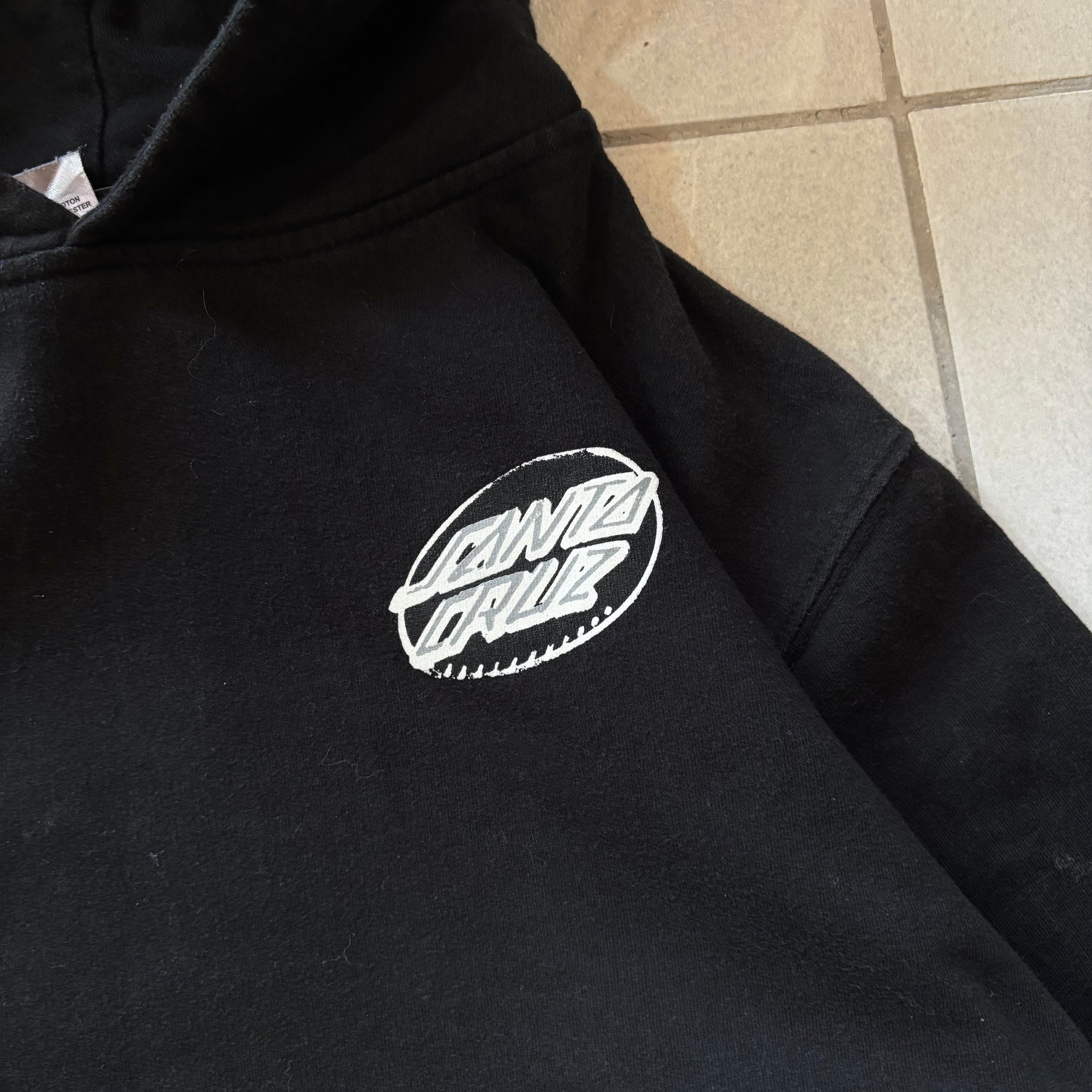 (XS) SANTA CRUZ HOODIE BLACK