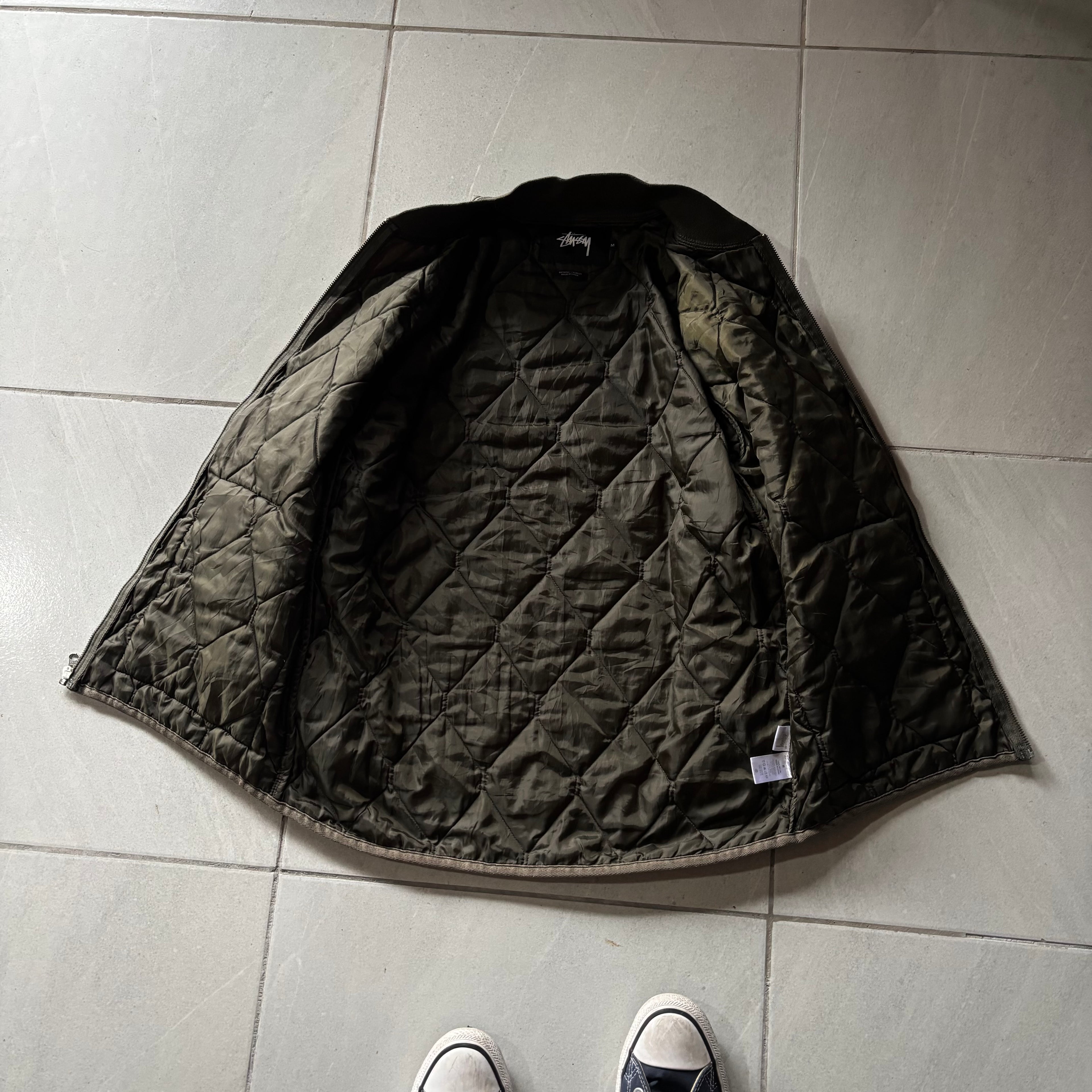 (M FIT L) STUSSY RARE MILITARY BOMBER JACKET