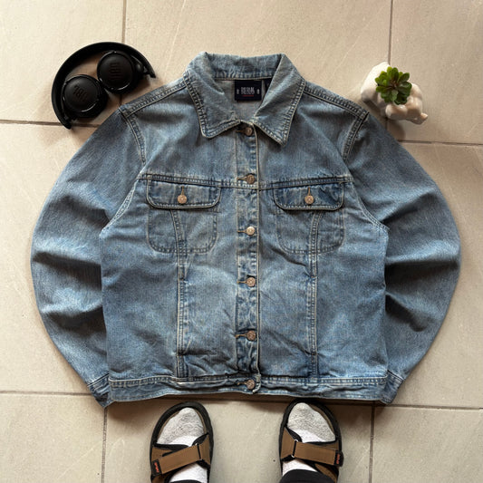(M FIT S) VINTAGE DENIM JACKET - SUPER BOXY FIT