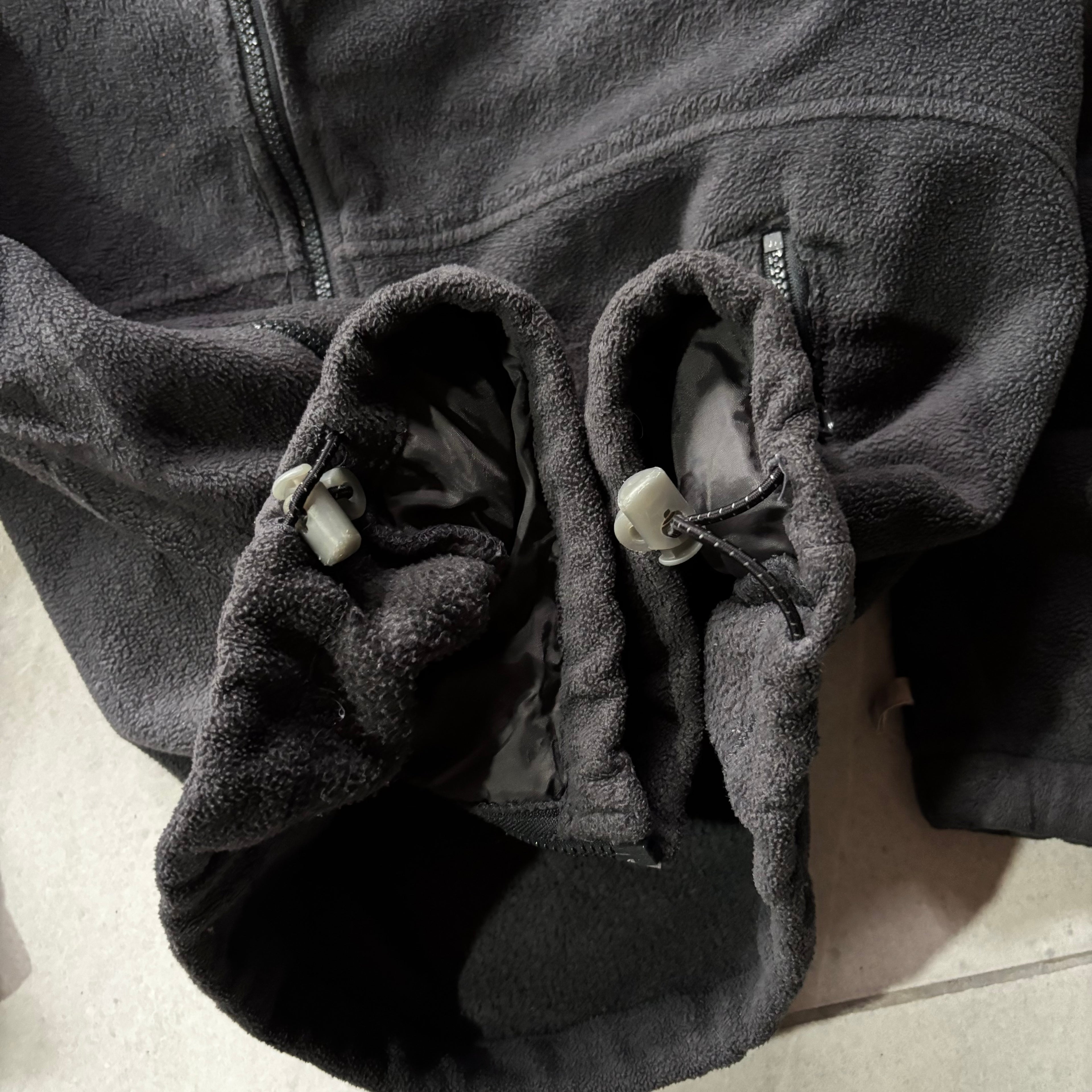 (M BOXY) COLUMBIA FLEECE JACKET GRAY