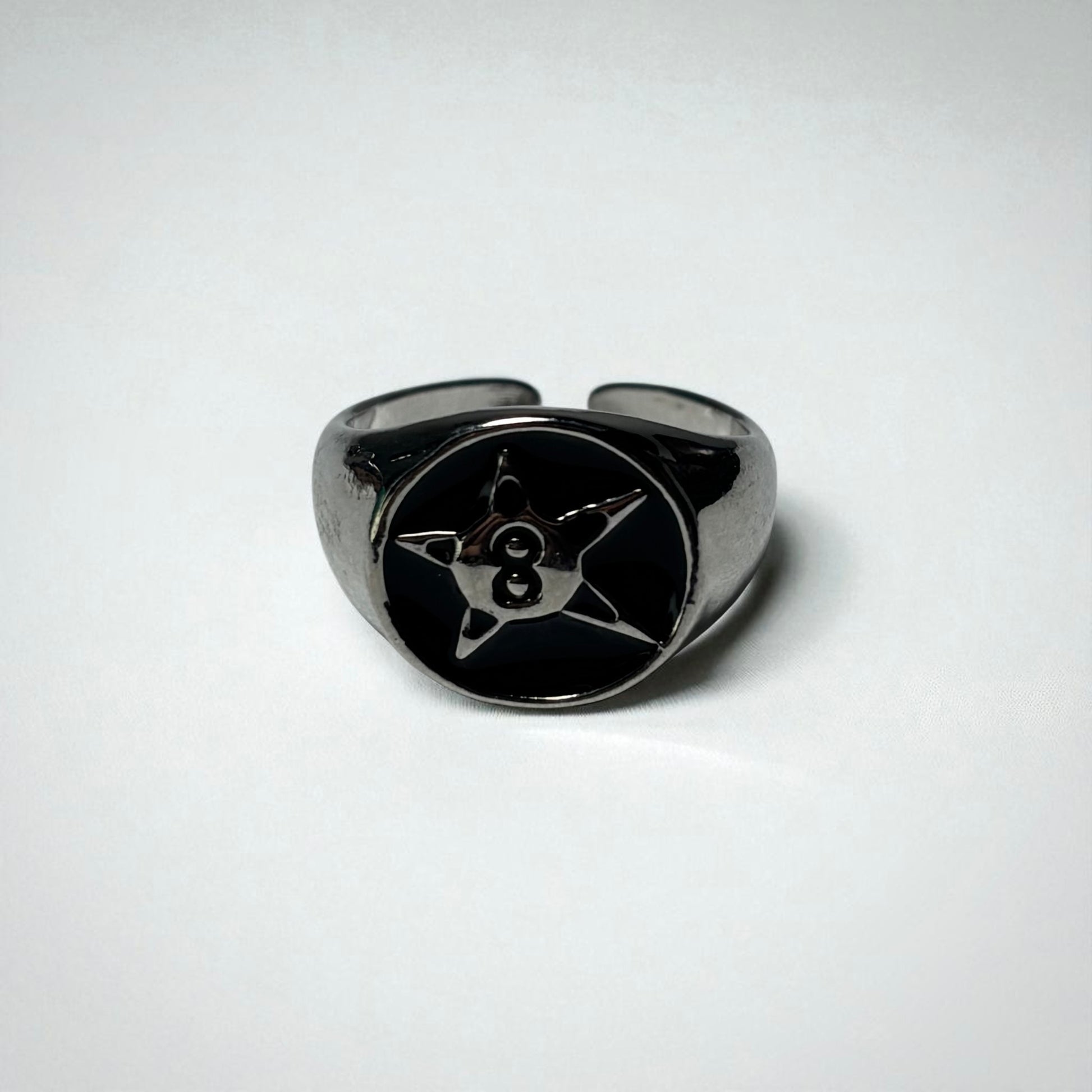 SILVER RINGS STAR (PACK 4)