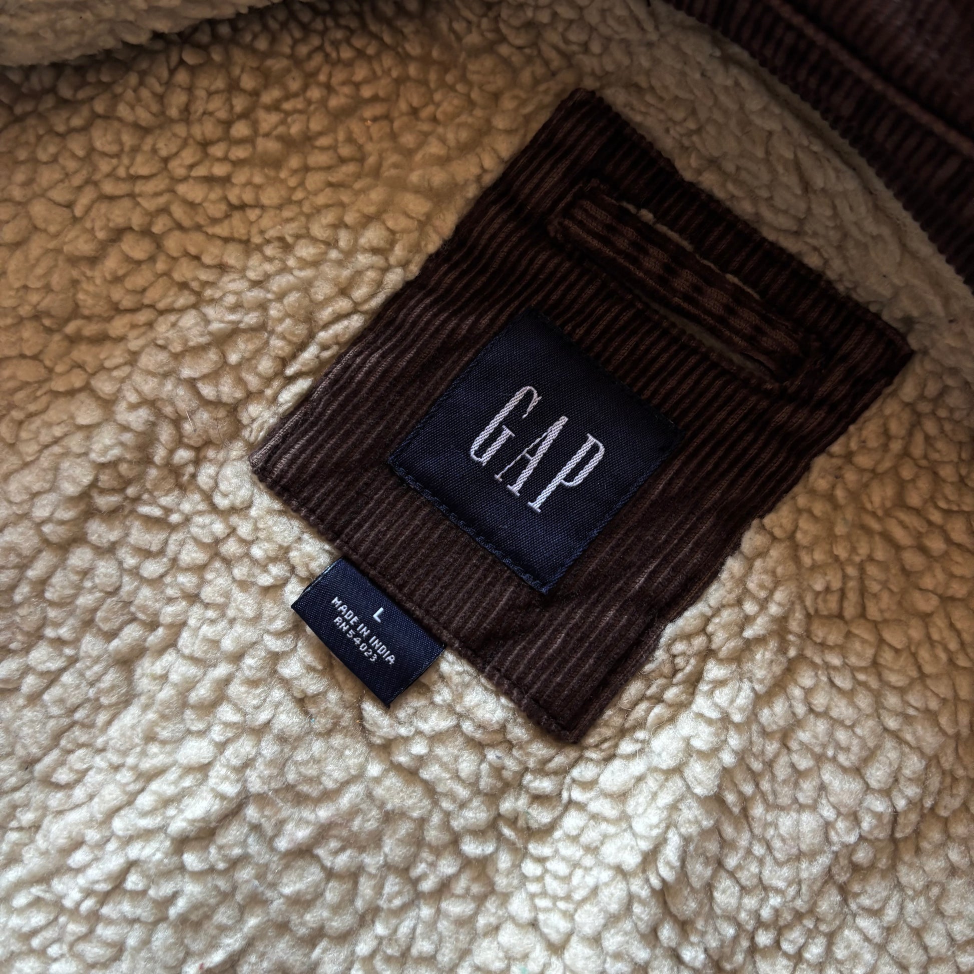 (L) VINTAGE GAP SHERPA JACKET