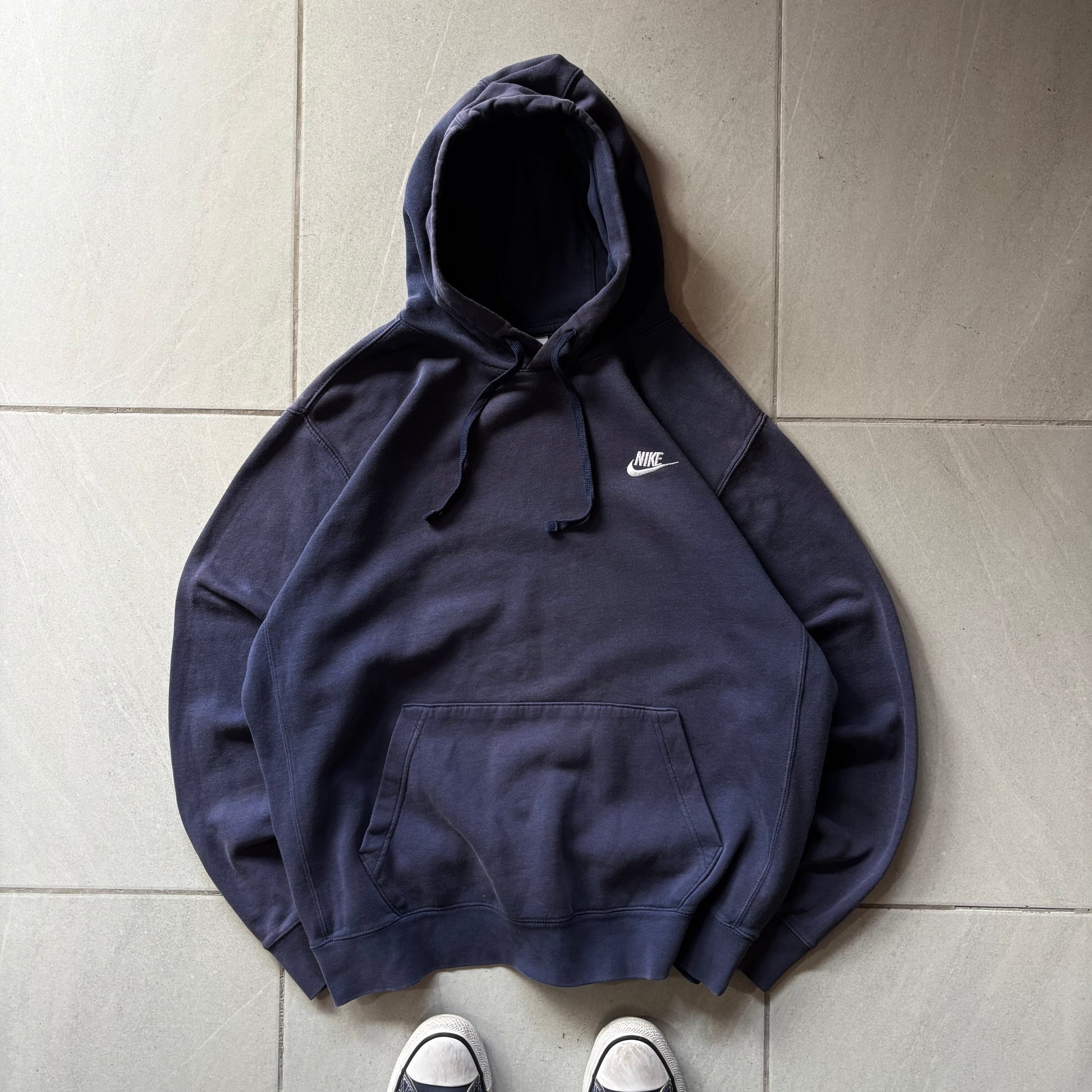 (L) NIKE HOODIE BLUE