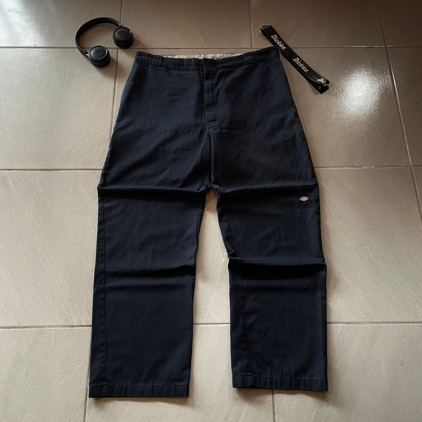 (Fit 36/32) Dickies Double Knee Extra Baggy Azul Marino