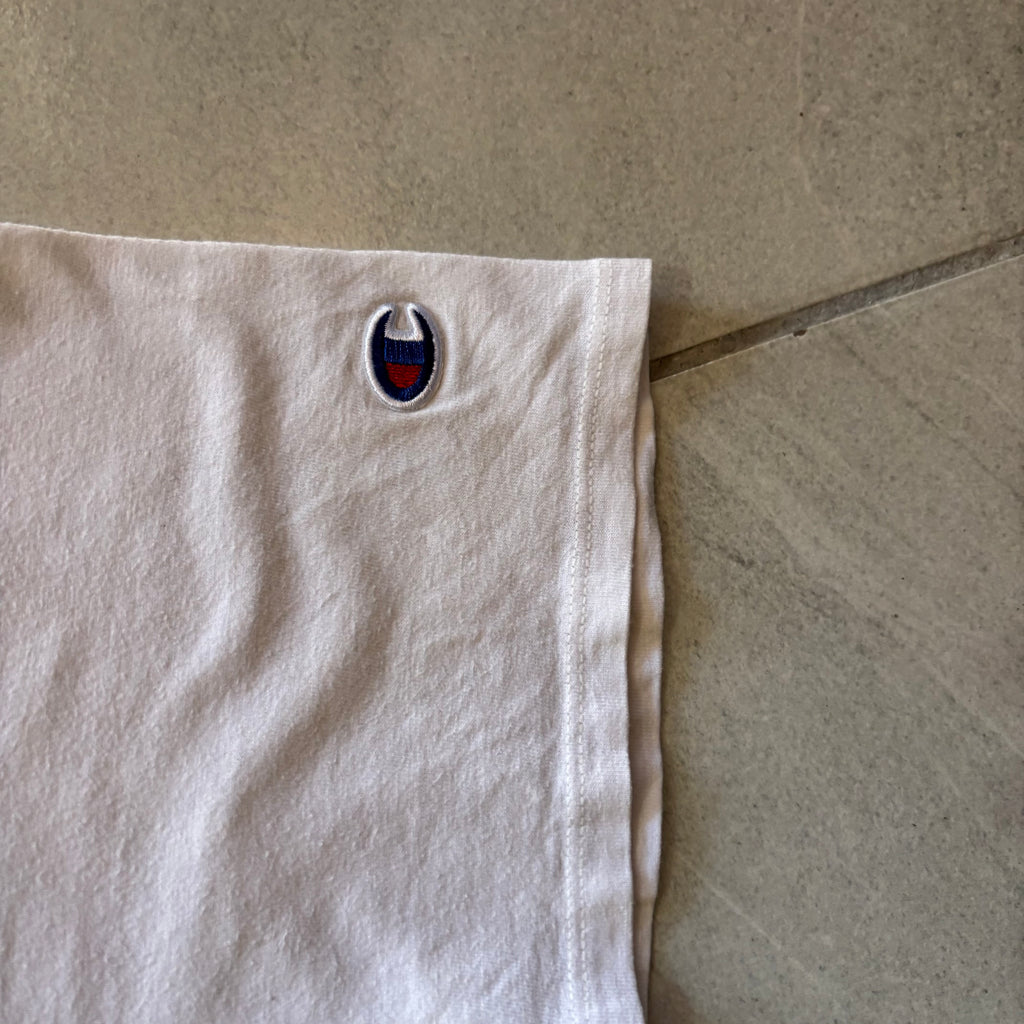 (S) CHAMPION FULL WHITE TEE