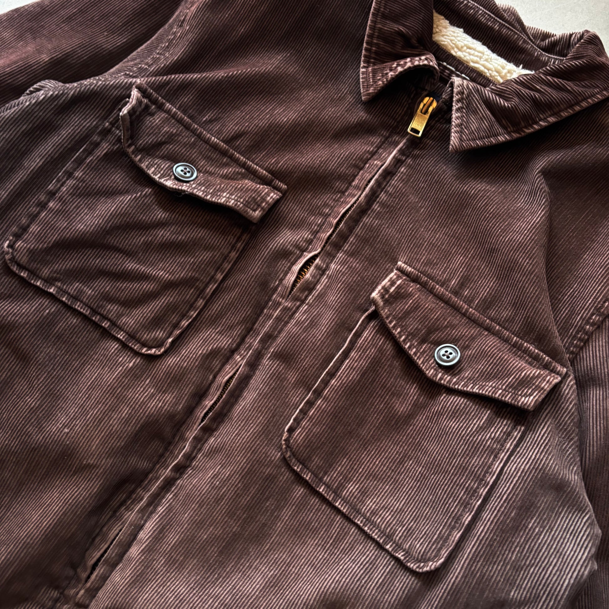 (L) VINTAGE GAP SHERPA JACKET