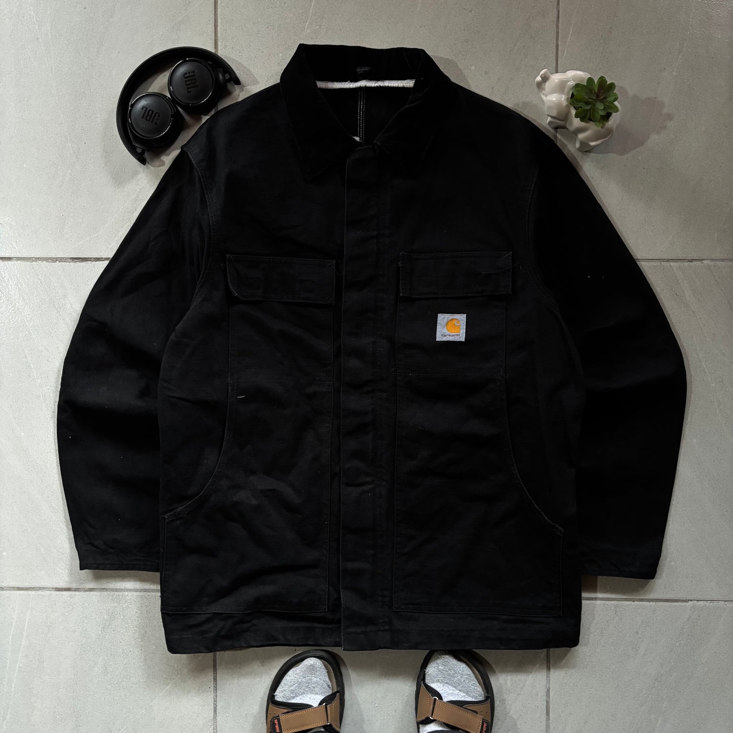 (L) CARHARTT ARTIC JACKET FULL BLACK