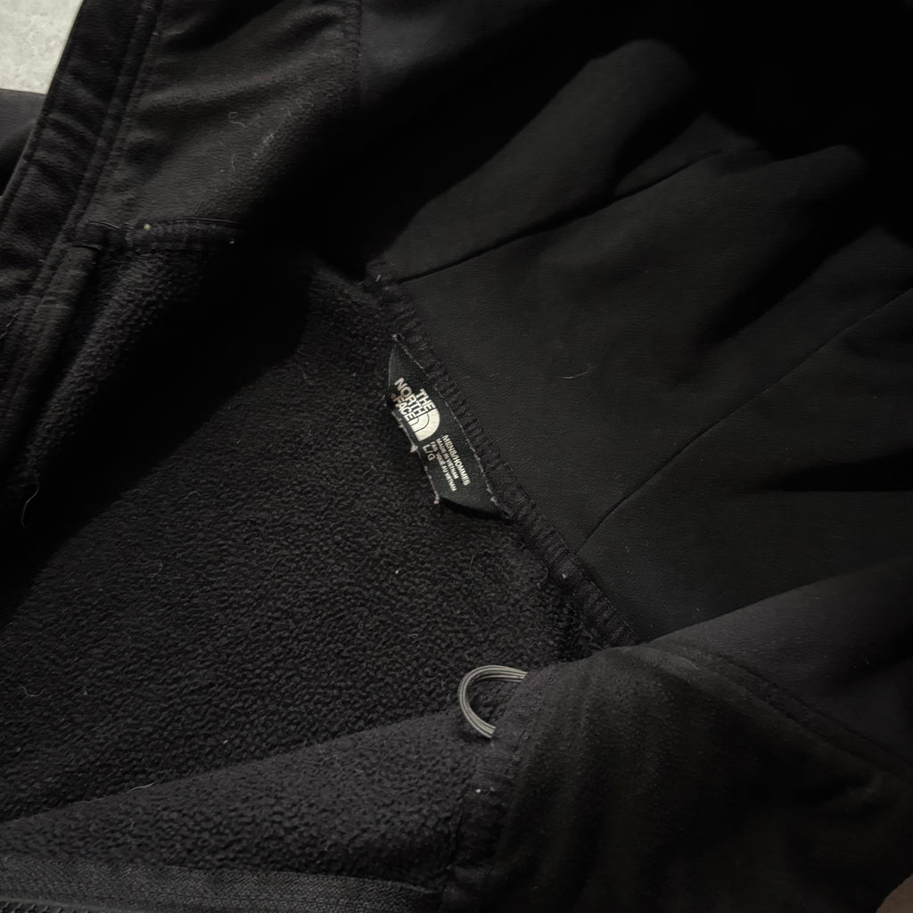 (L) THE NORTH FACE HOODIE FULL ZIP BLACK