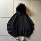 (L) HOODIE AZUL MARINO BASIC