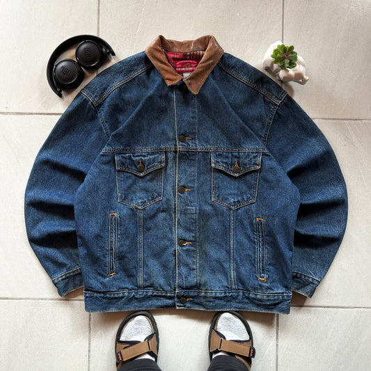 (L) VINTAGE DENIM JACKET MARLBORO COUNTRY