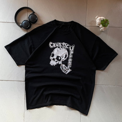 (L) Caustic Uproar Tee - Print - Blank