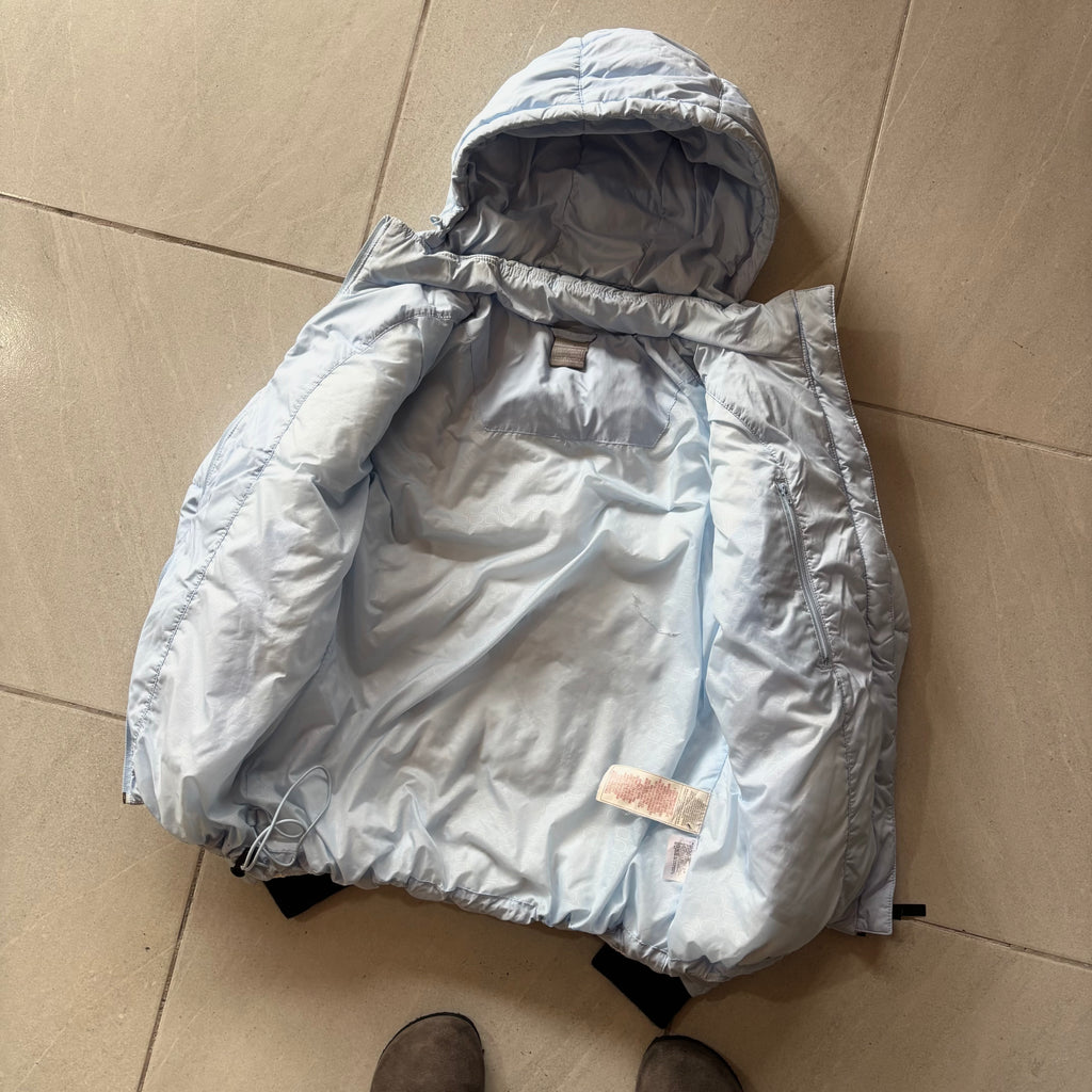 (M) VINTAGE NIKE 00's PUFFER JACKET - PLUMAS - SKY BLUE