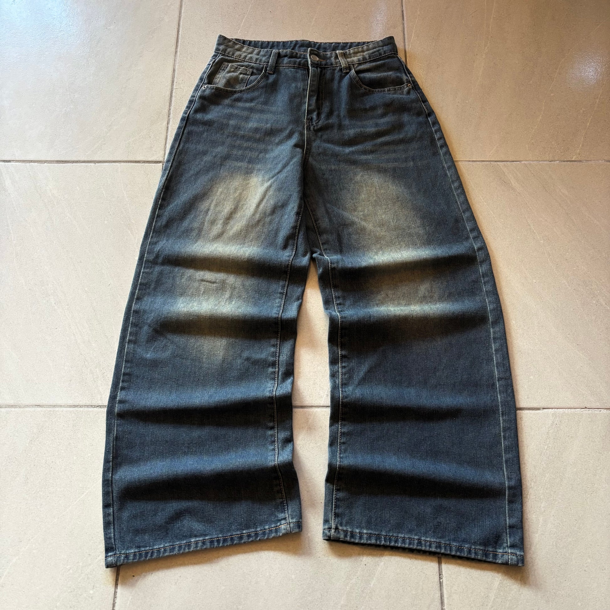 (30/32) DENIM BAGGY WASHED