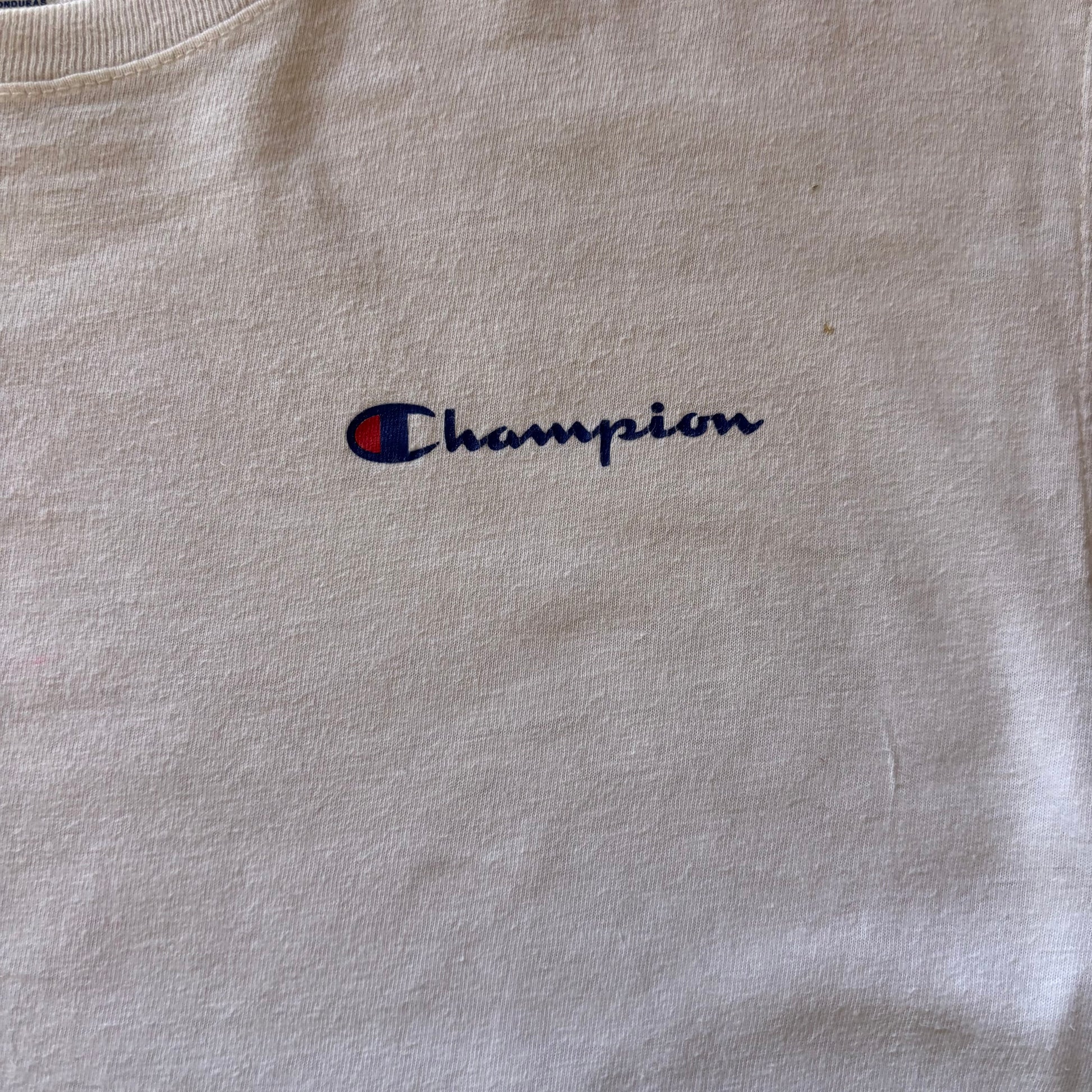 (S) CHAMPION FULL WHITE TEE