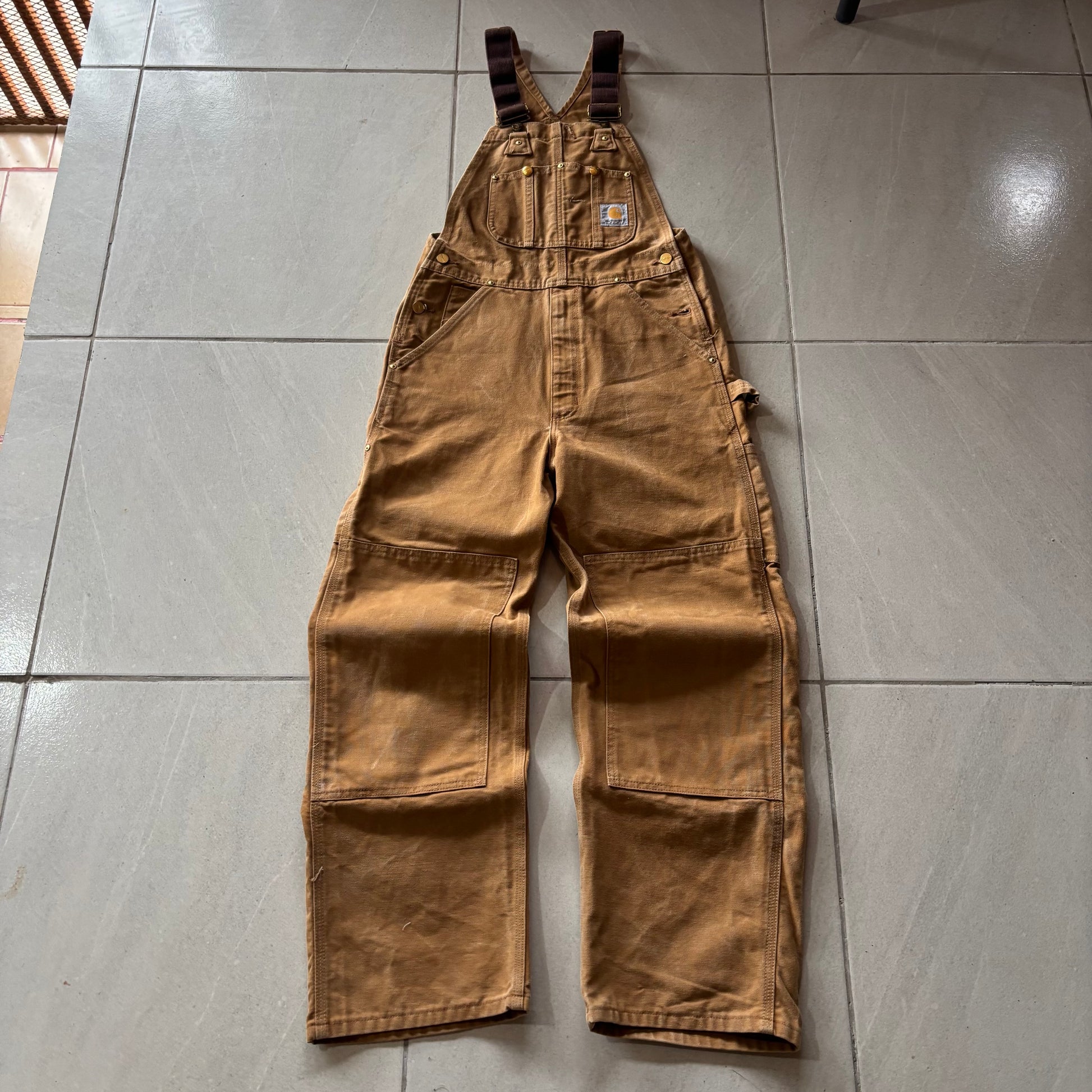 (30/30) CARHARTT OVEROL BEIGE BRN