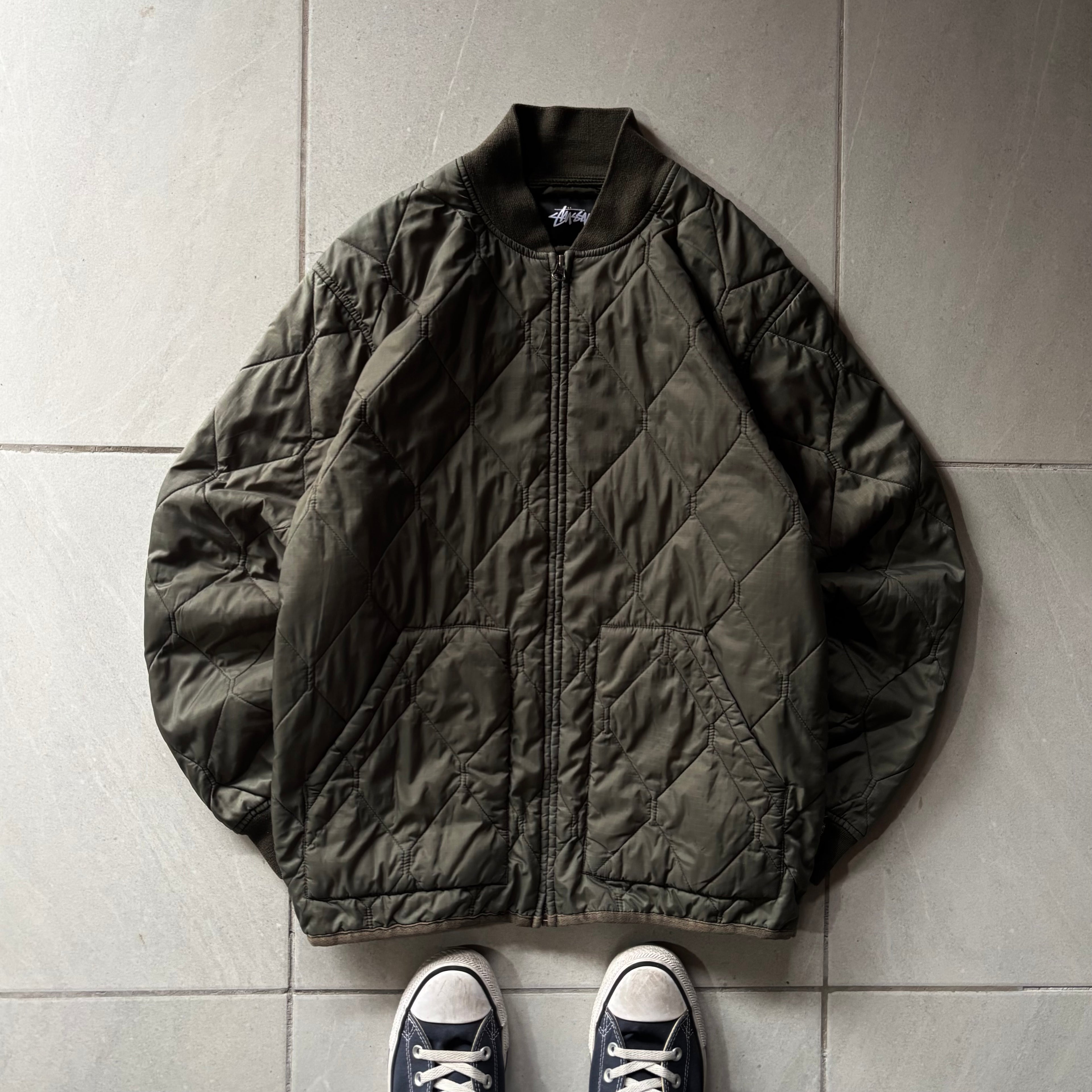 (M FIT L) STUSSY RARE MILITARY BOMBER JACKET
