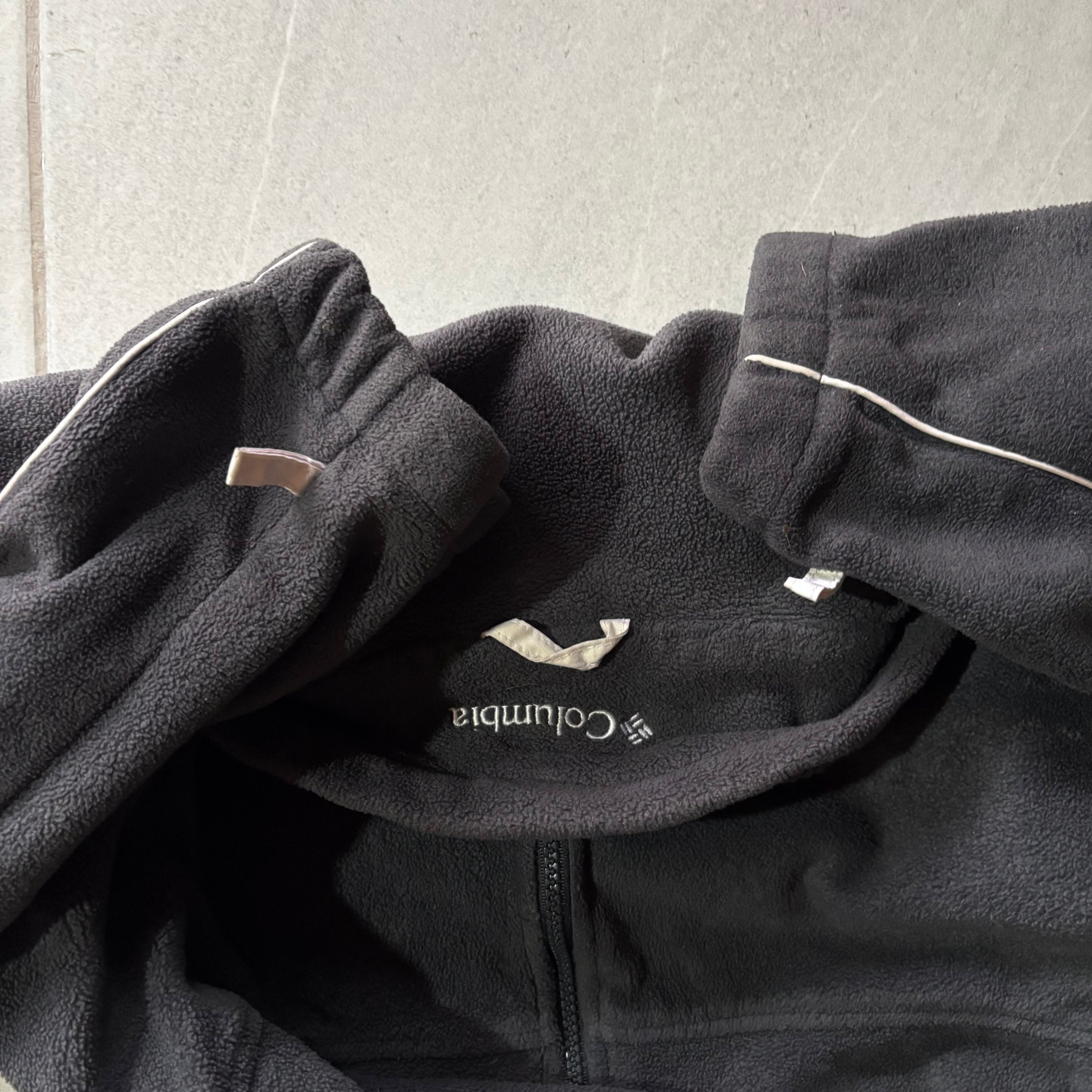 (M BOXY) COLUMBIA FLEECE JACKET GRAY