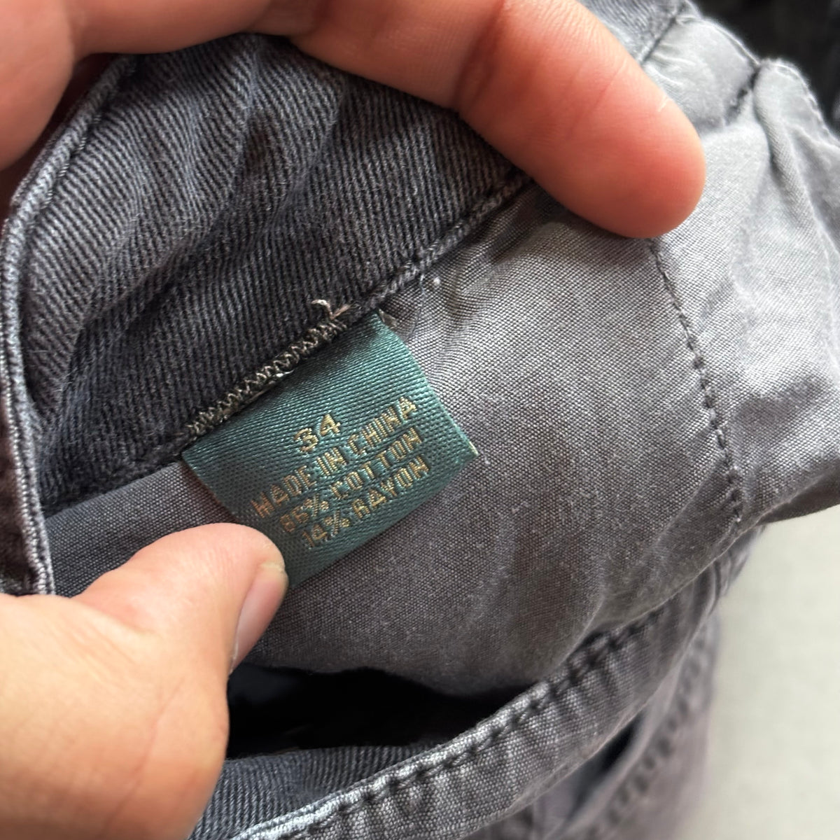 (34) CARGO JORT GREY FADED