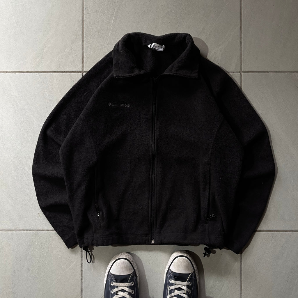 (M FIT L) COLUMBIA FLEECE JACKET BLACK
