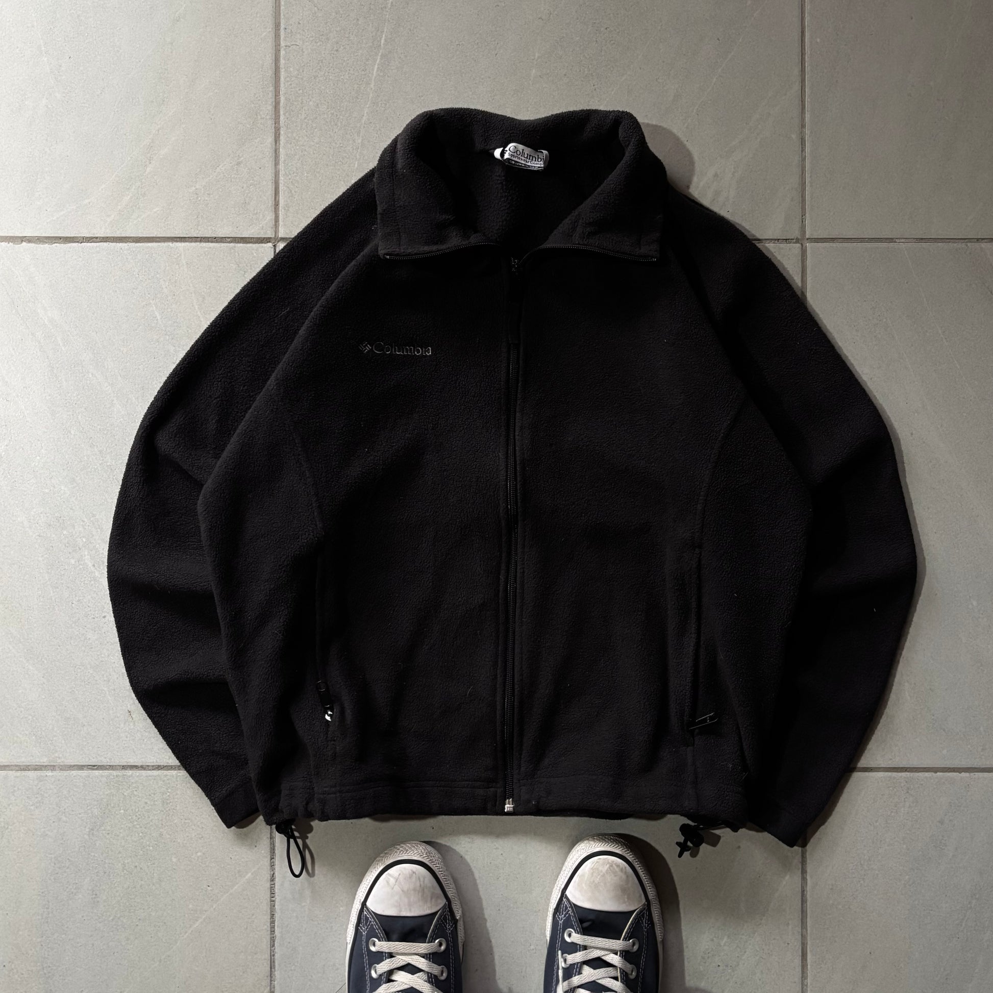 (M FIT L) COLUMBIA FLEECE JACKET BLACK