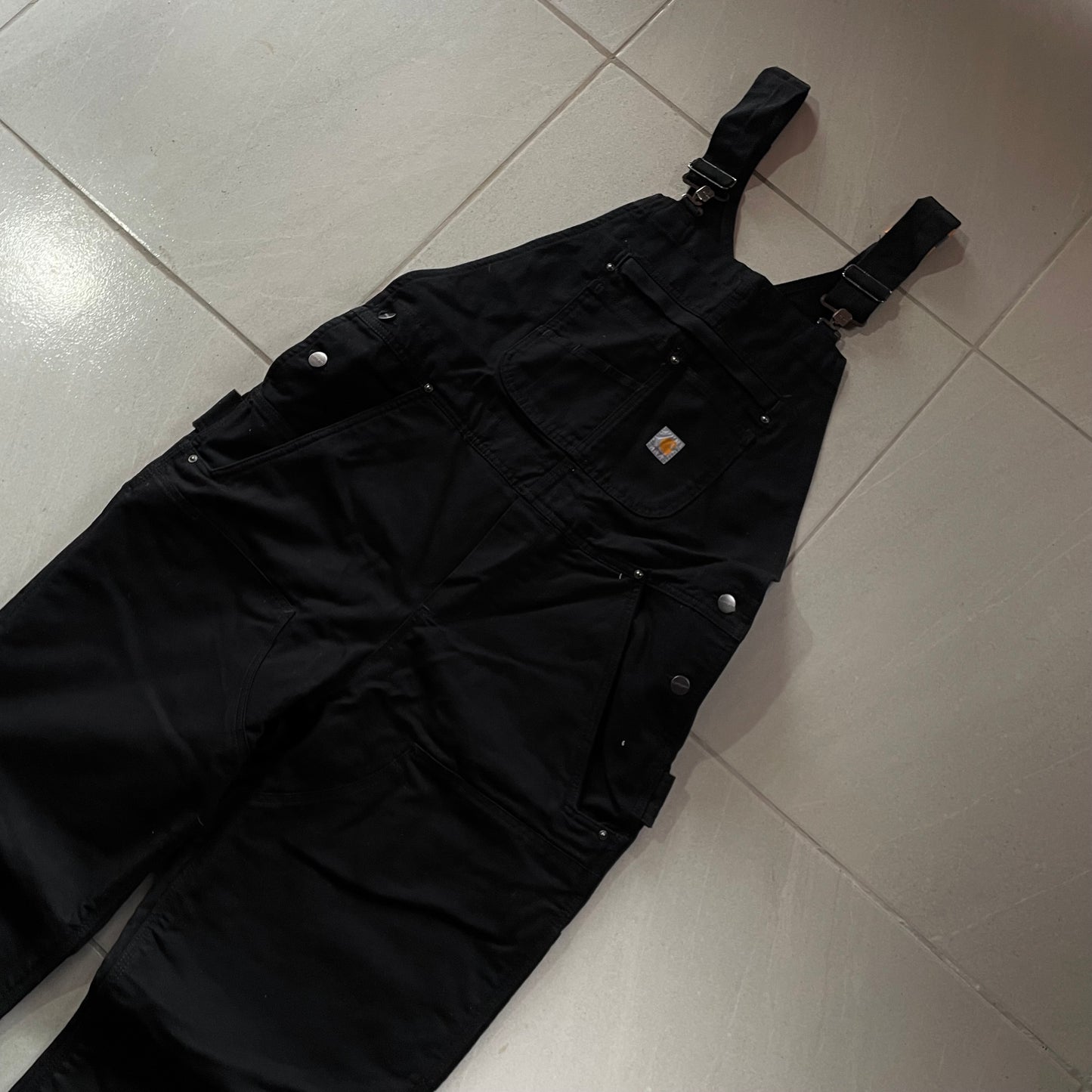 (L) Carhartt Overol Nuevo Full Black Sin Detalles