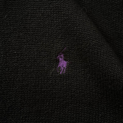 (L) Ralph Lauren Half Zip - Purple Pony