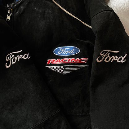 (XL) Ford Racing Nascar - Leather Jacket