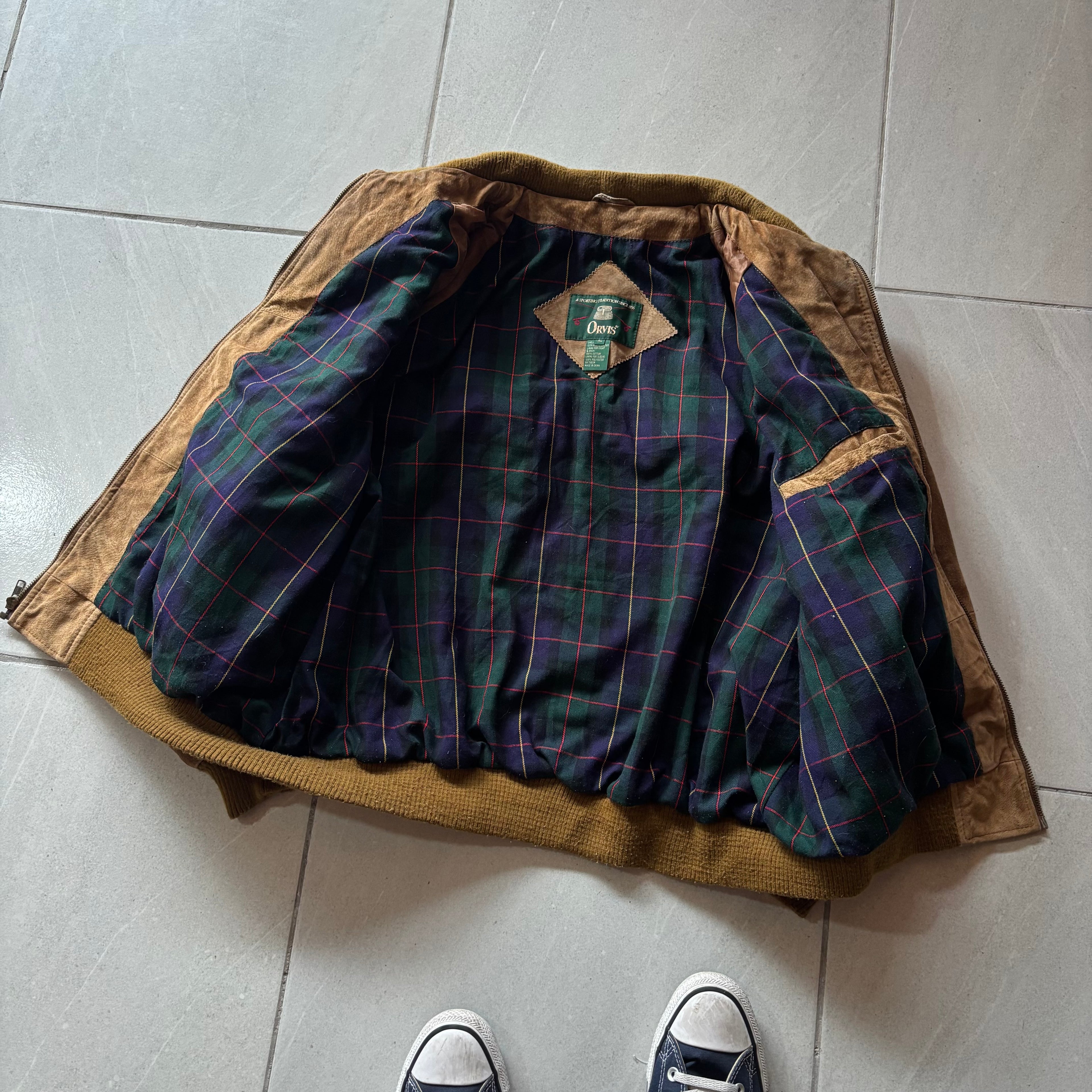 (Xl) ORVIS LEATHER JACKET