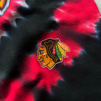 (M FIT L) VINTAGE AOP LIQUID BLUE NHL CHICAGO BLACKHAWKS