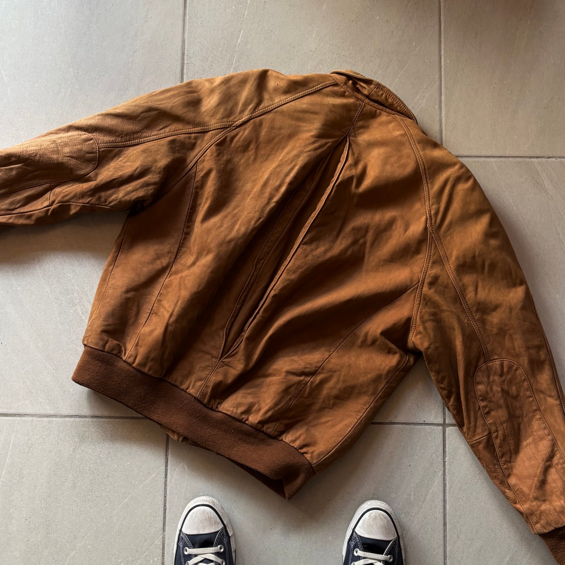 (L) VINTAGE MARLBORO LEATHER JACKET