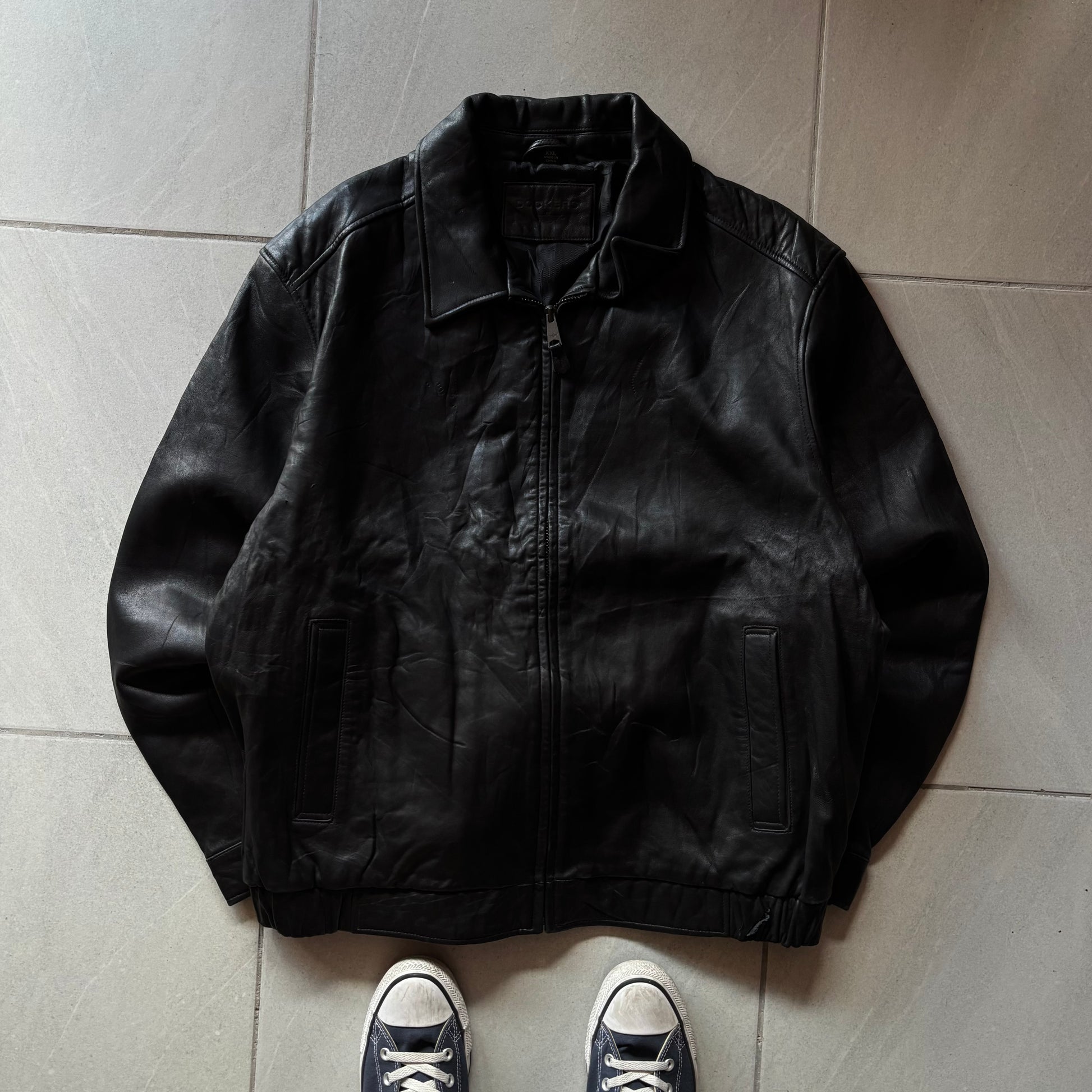 (XXl) DOCKERS LEATHER JACKET