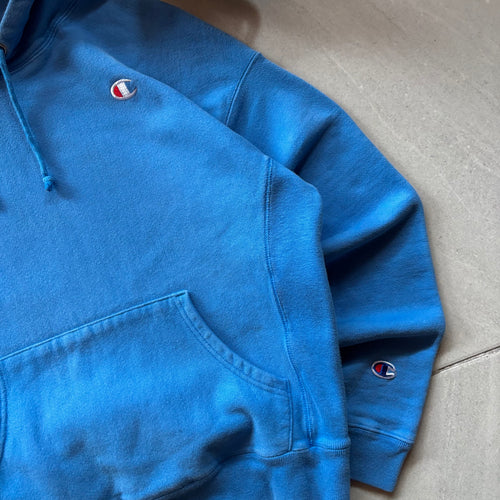 (S BOXY) CHAMPION REVERSE WEAVE HOODIE AZUL