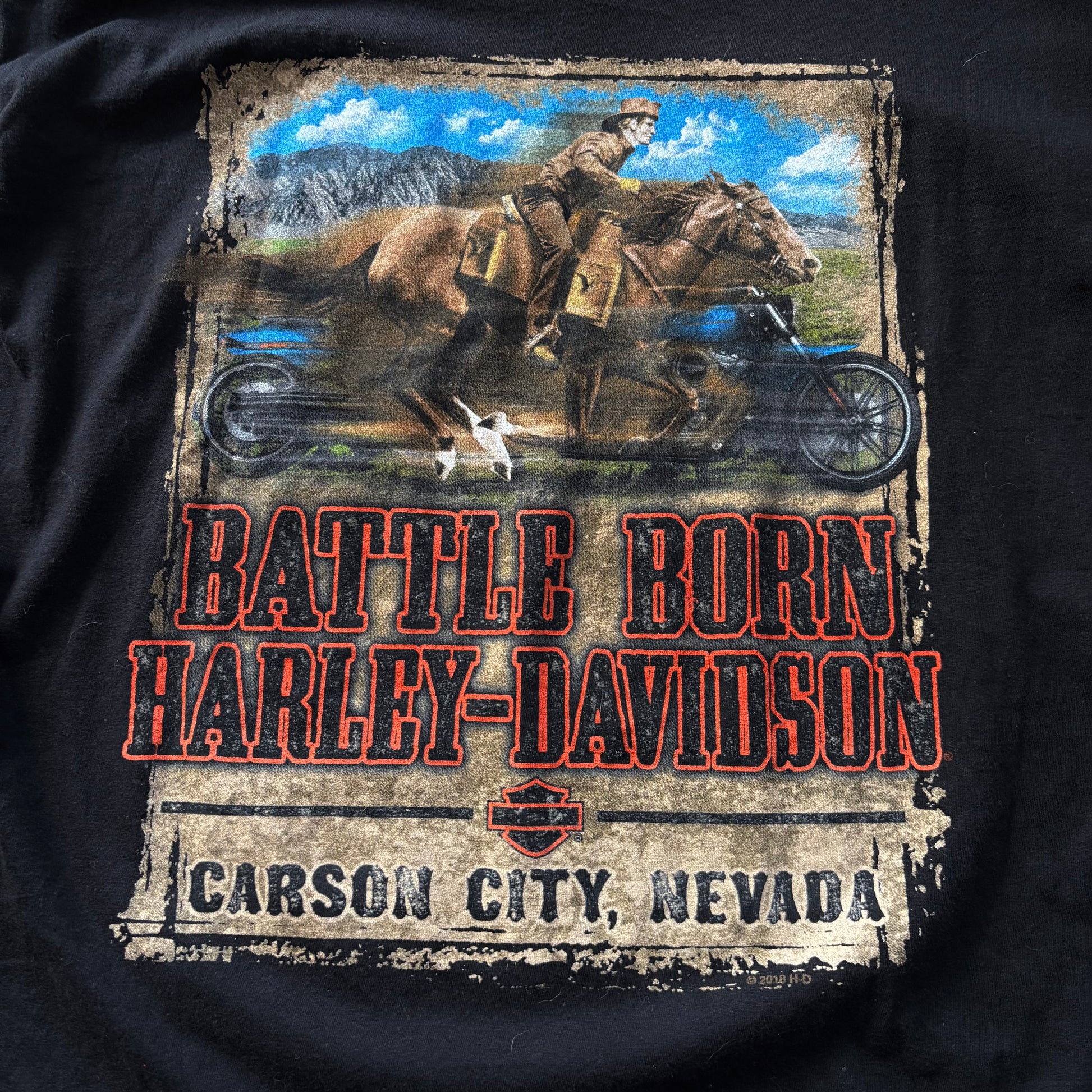(L) HARLEY DAVIDSON TEE