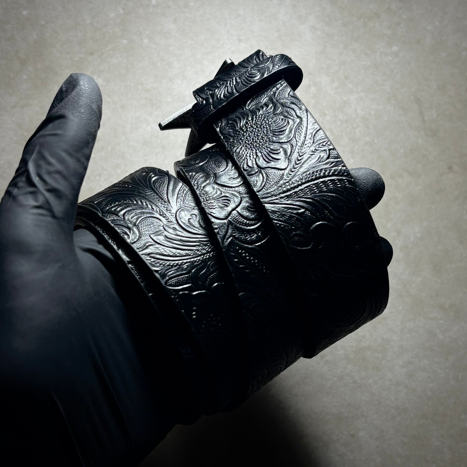 STAR STEEL LEATHER BELT