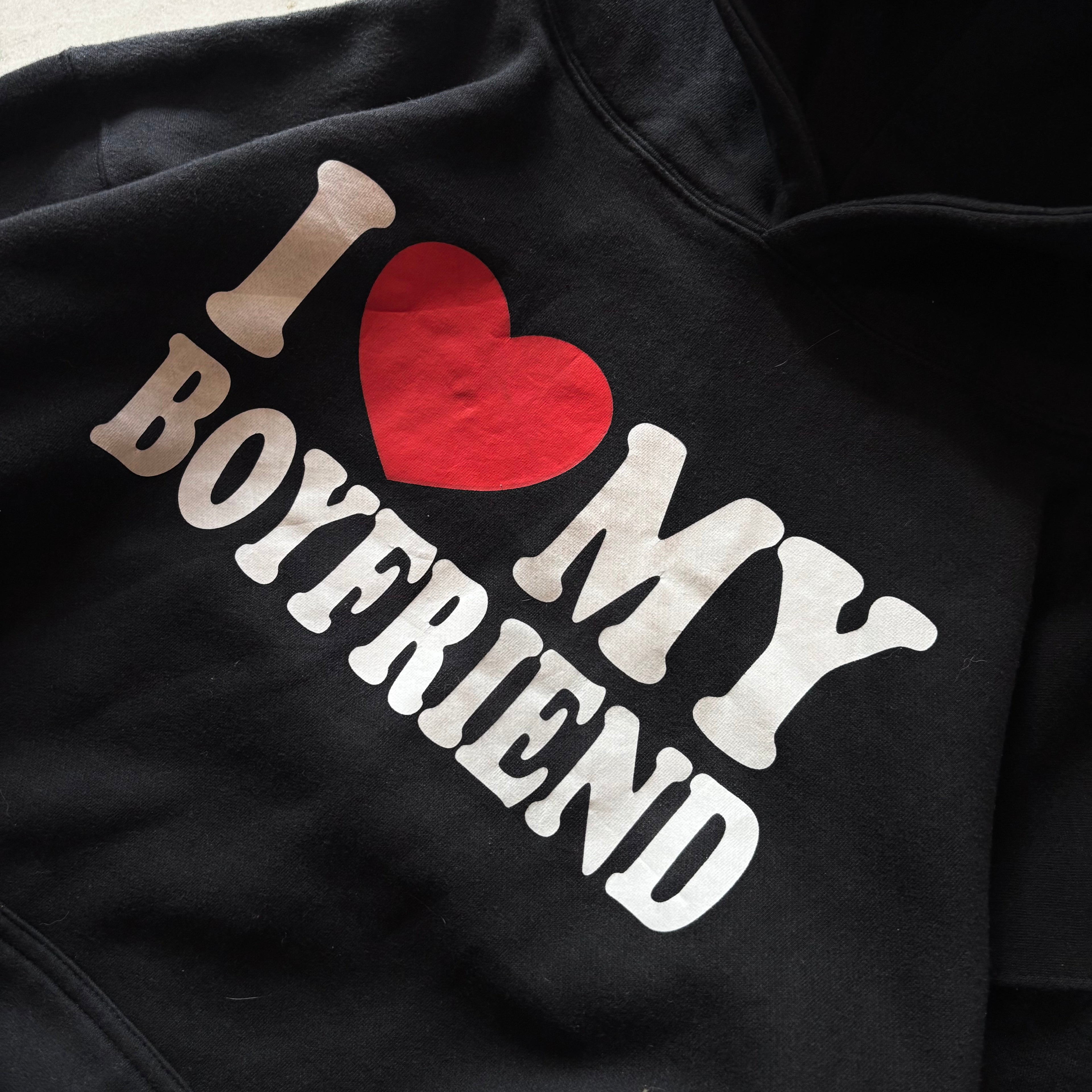 (L FIT M) I LOVE MY BOYFRIEND HOODIE